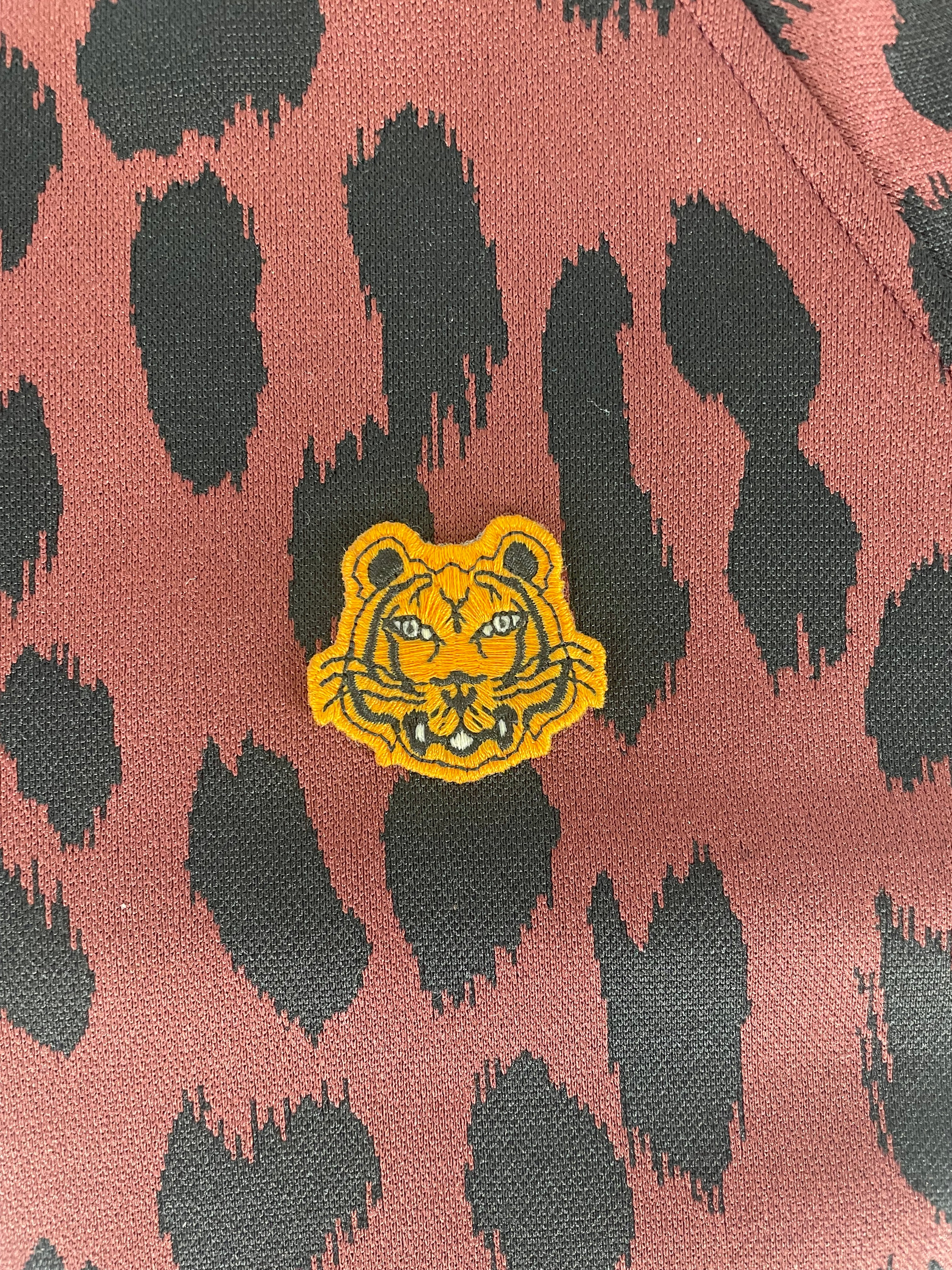 KENZO/Track Jkt/S/Animal Pattern/Cotton/BRW/TIGER FRONT view 4
