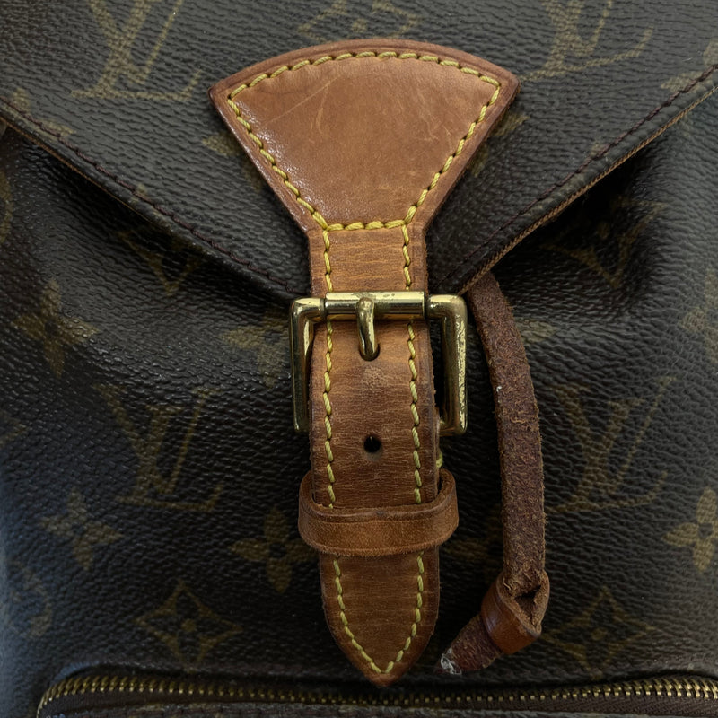 LOUIS VUITTON/Backpack/OS/Monogram/Leather/BRW/MONTSOURIS GM