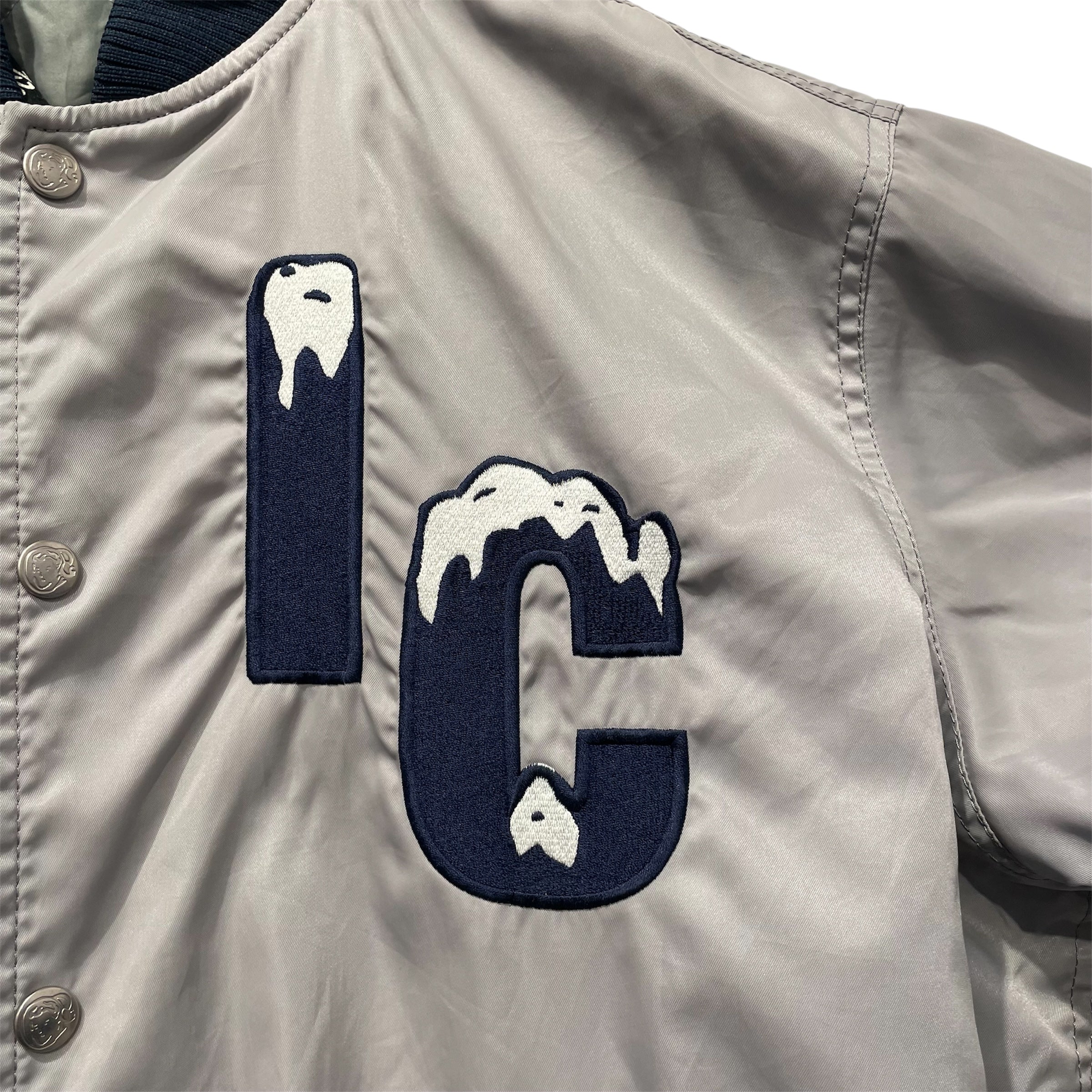 BILLIONAIRE BOYS CLUB/Baseball Jkt/L/Nylon/GRY/ice cream 03 view 5