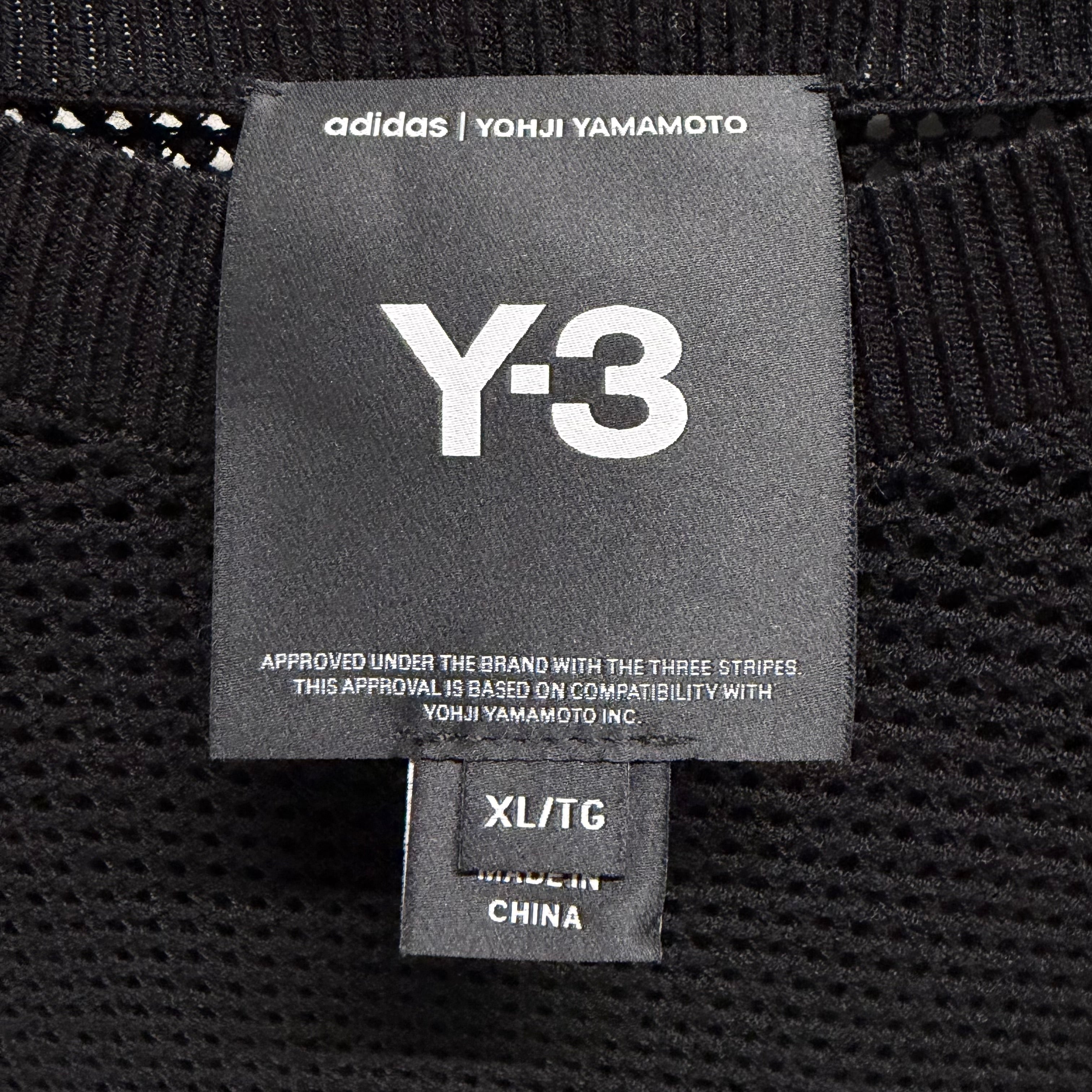 Y-3/Heavy Sweater/XL/Graphic/Cotton/BLK/knit wear fringe grph design view 3