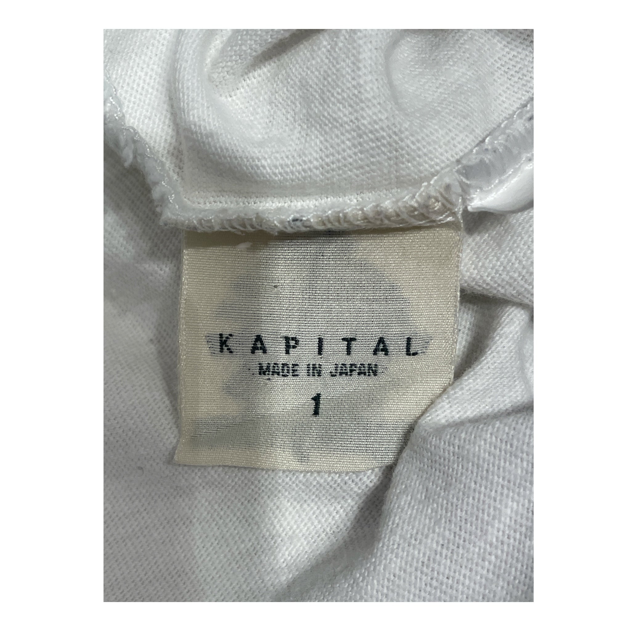 KAPITAL/T-Shirt/1/Cotton/WHT/Plaid/ view 4
