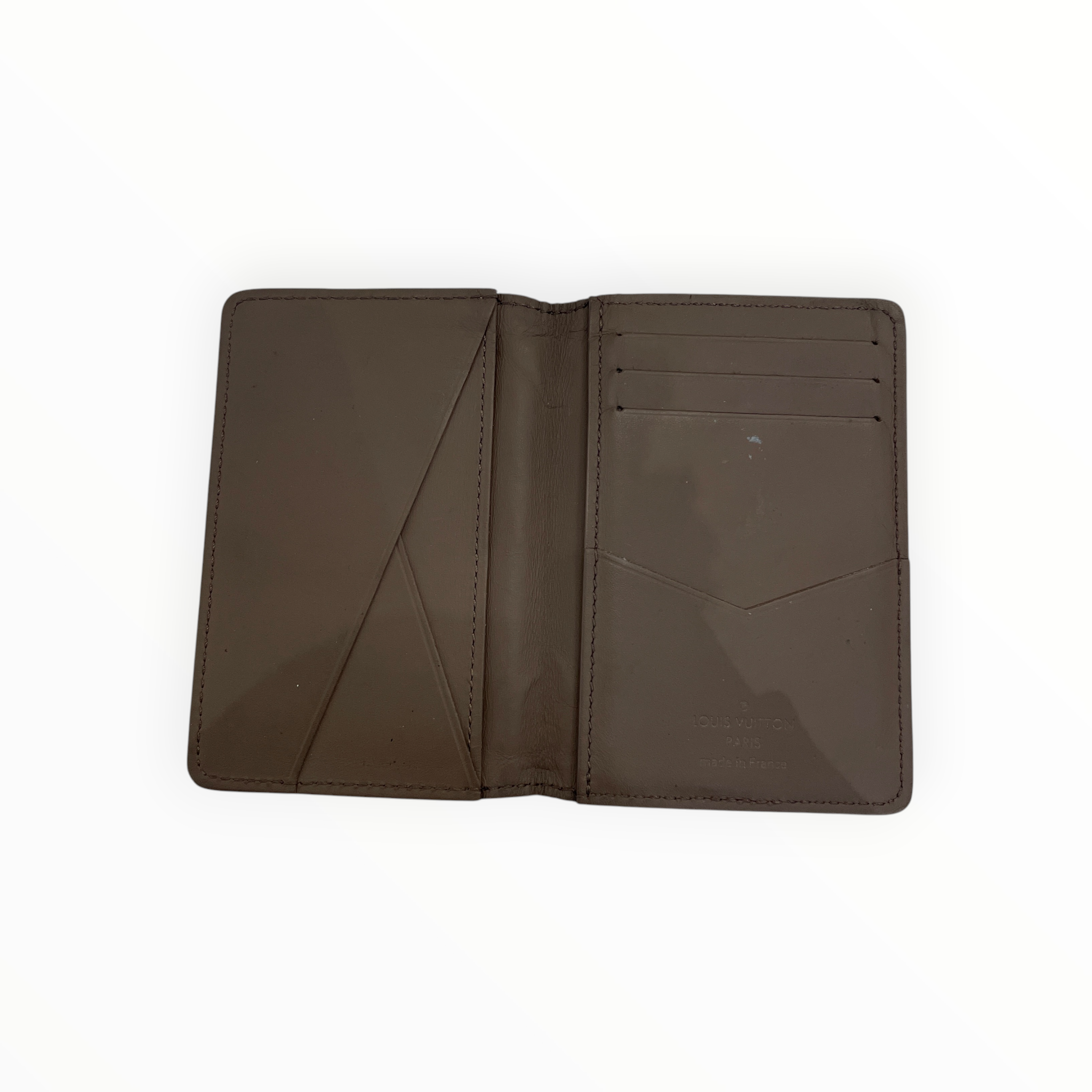 LOUIS VUITTON/Bifold Wallet/Leather/BRW/M's/AEROGRAM view 4