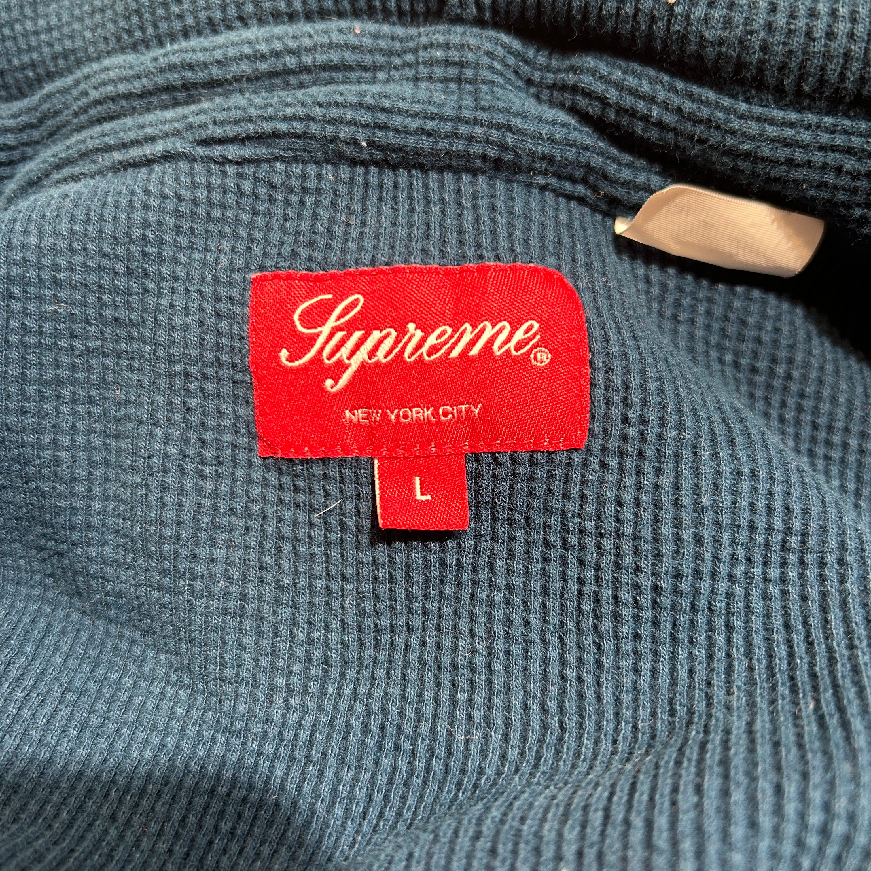 Supreme/Hoodie/L/All Over Print/Cotton/BLU/houndstooth fw22 view 3