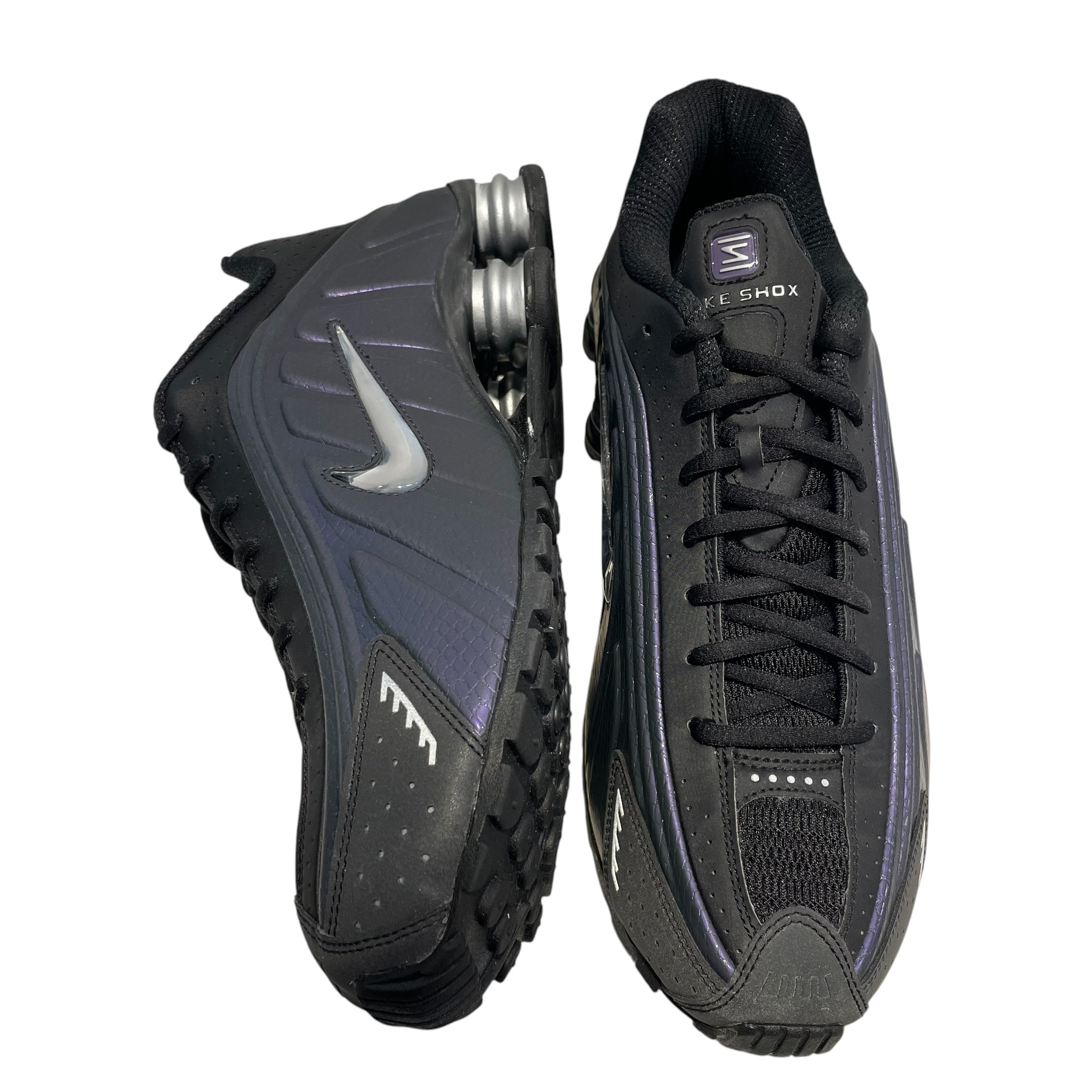 NIKE/Low-Sneakers/US 10.5/PPL/SHOX R4/SLVR view 4