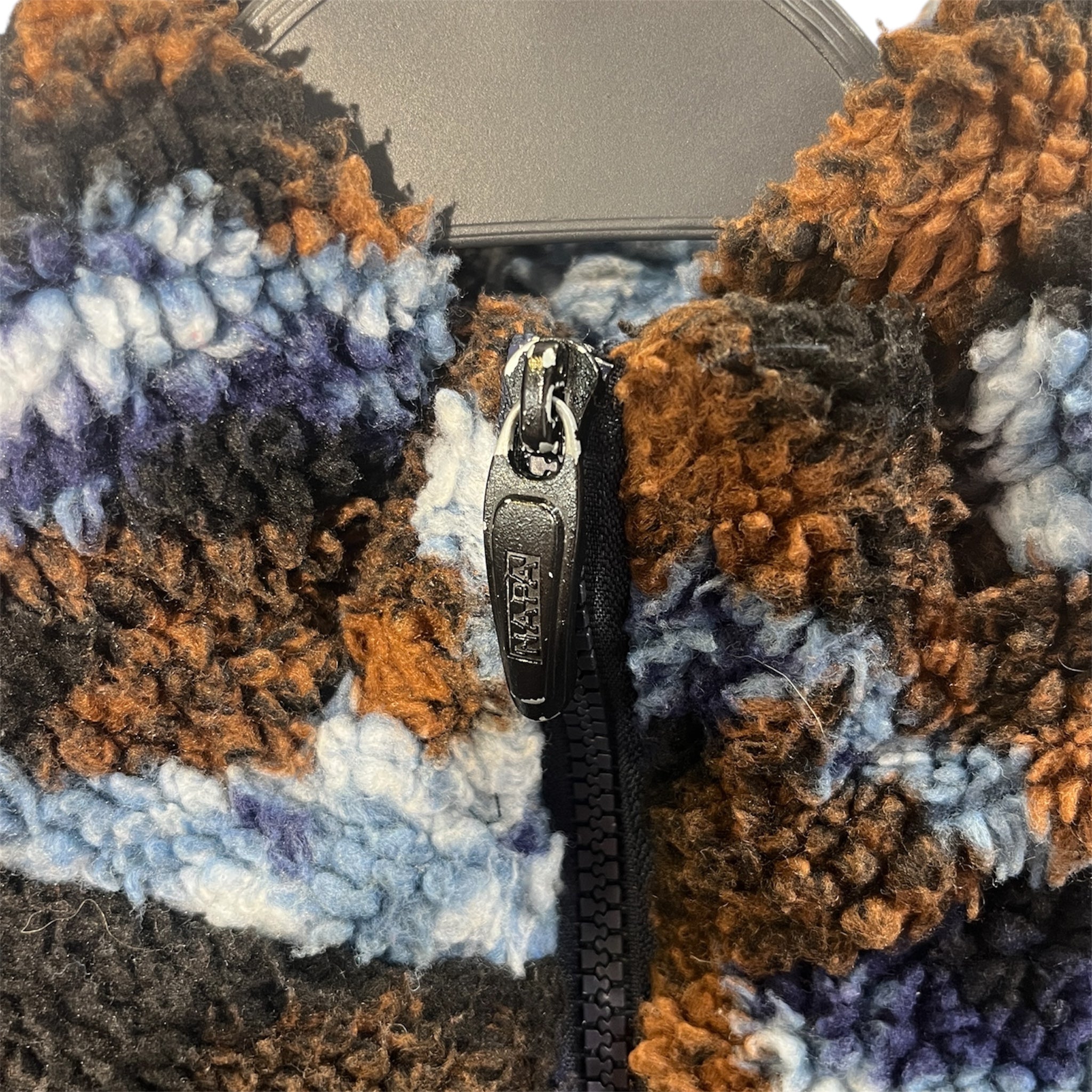 MARTINE ROSE/NAPAPIJRI/Fleece Jkt/M/Acrylic/BLU/Floral Pattern/NAPA FLEECE view 7