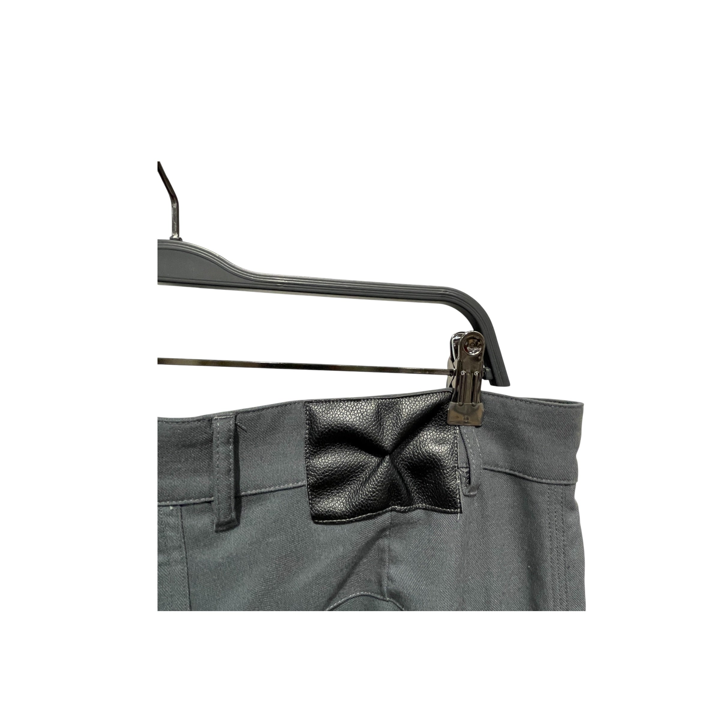 BAD SON/Straight Pants/XS/Cotton/IDG/PLEATED TROUSERS view 4