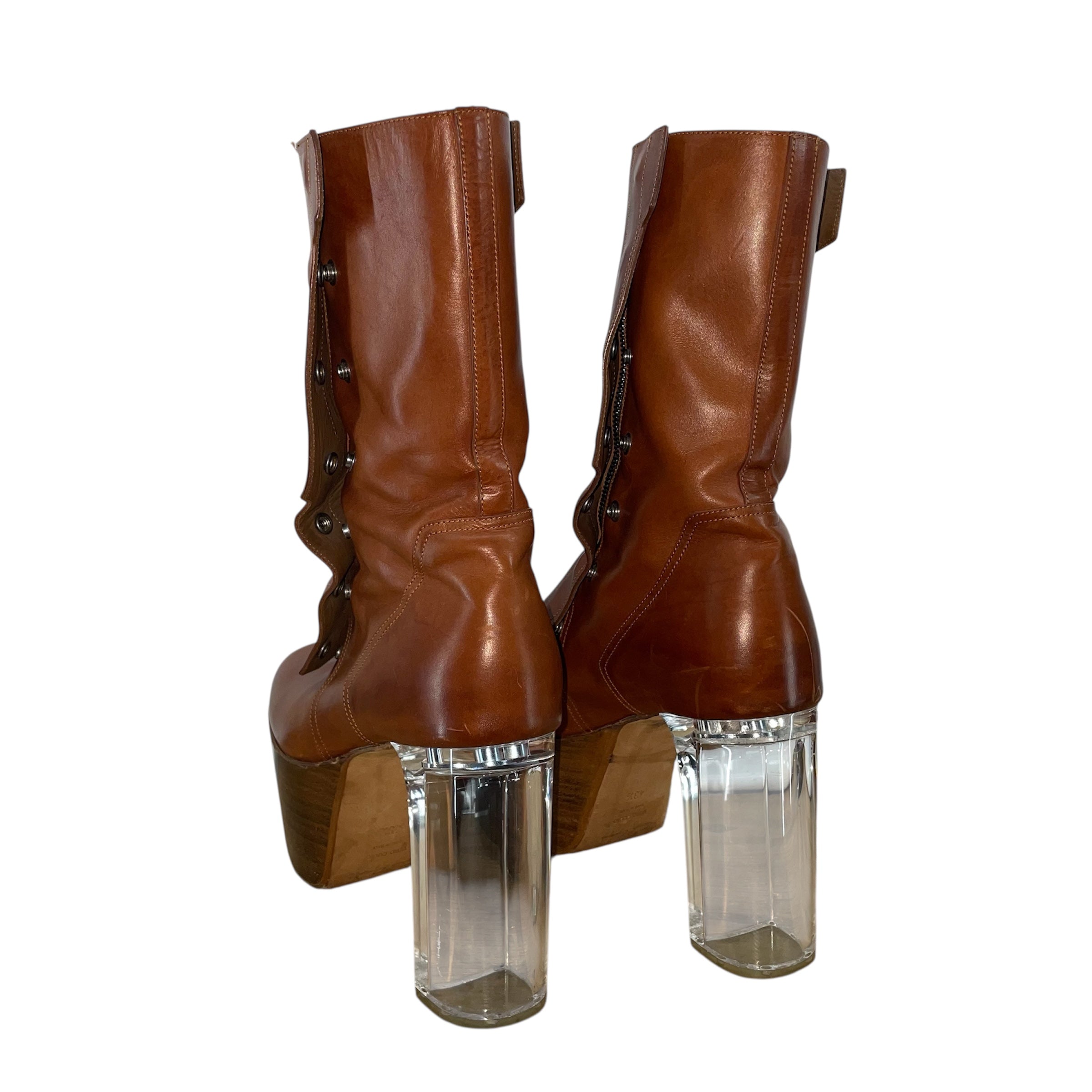Rick Owens/Boots/EU 43/Suede/CML/HALF CALF SNAP BUTTON SIDE view 2