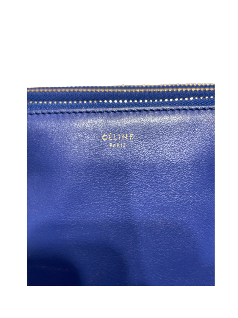 CELINE/Cross Body Bag/M/Leather/BLU/