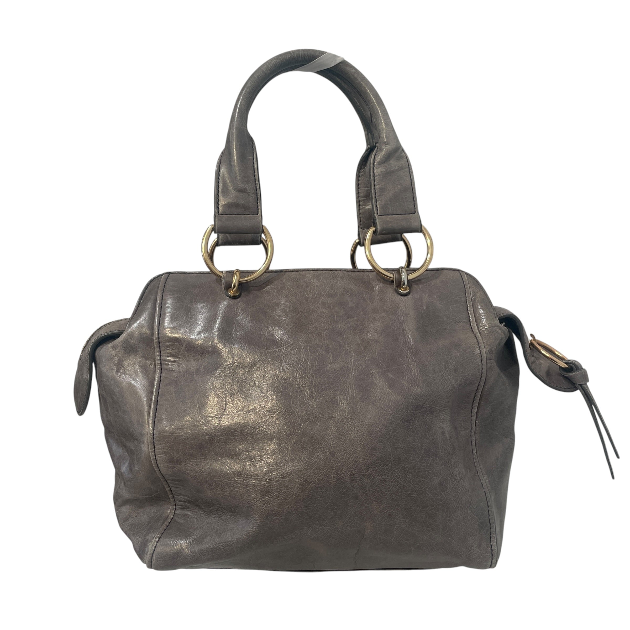 SEE BY CHLOE/Hand Bag/Leather/GRY/Paige Gold Oval Hardware view 2
