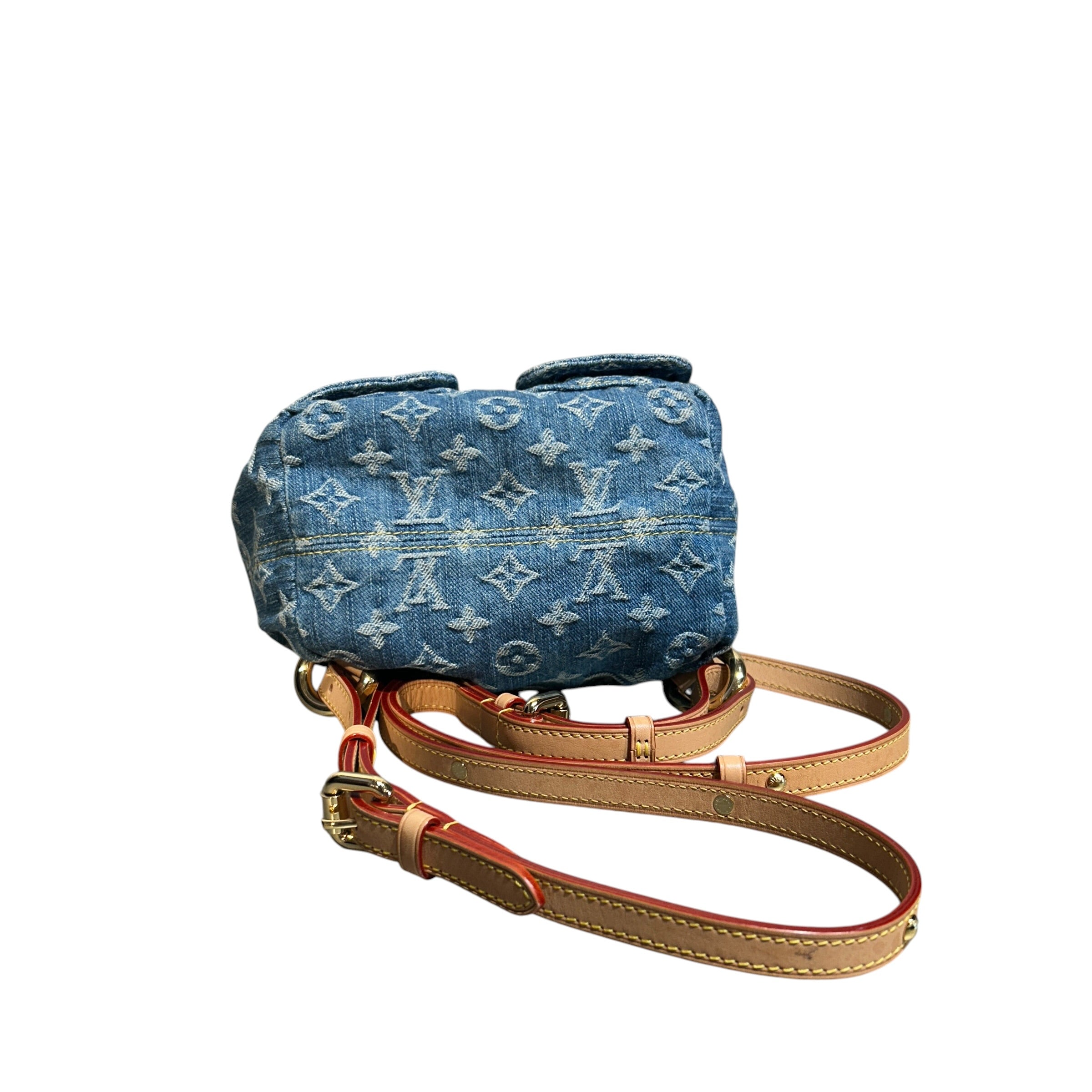 LOUIS VUITTON/Backpack/Monogram/BLU/Denim Venice view 3