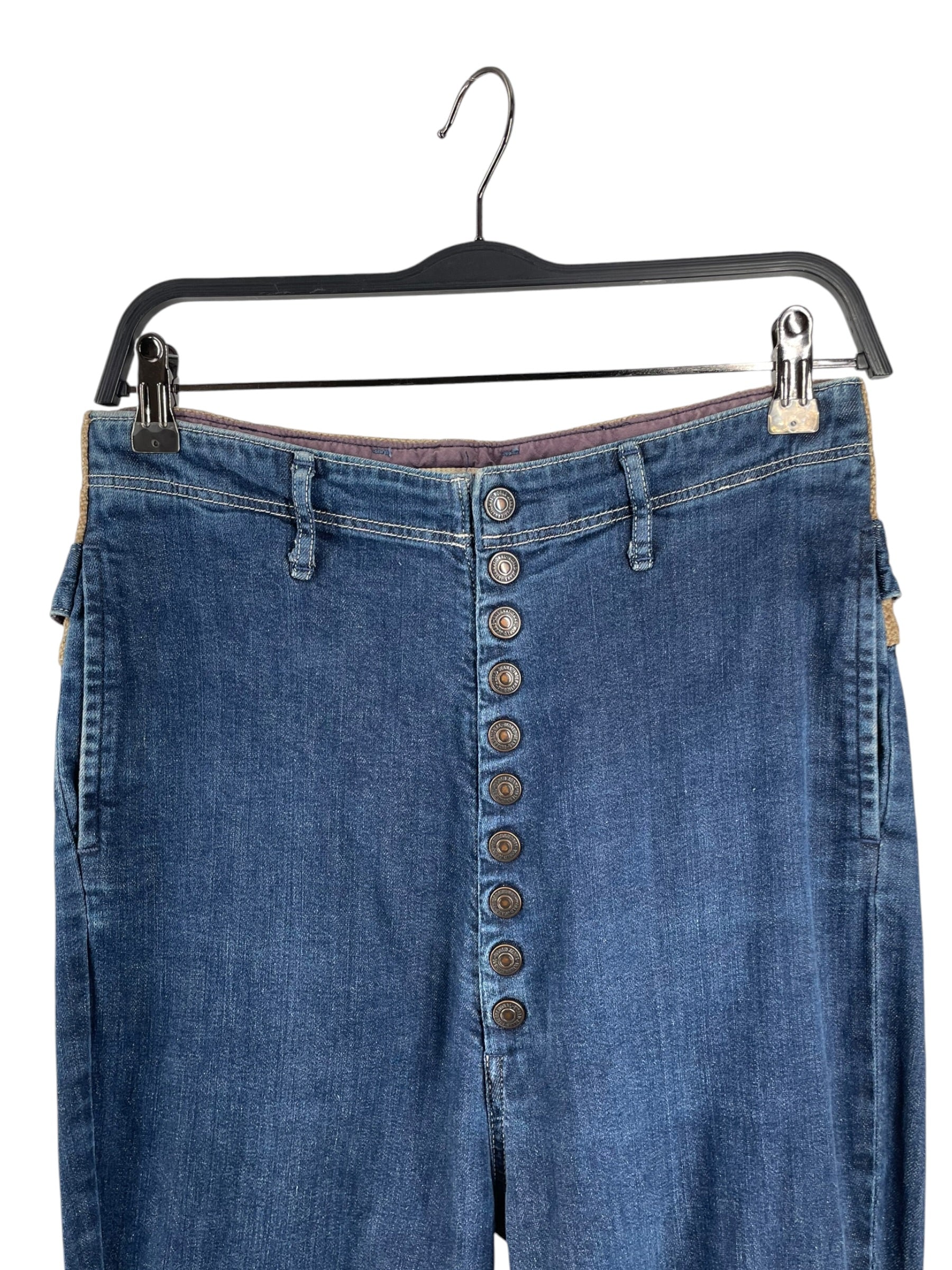 KAPITAL/Pants/1/Cotton/BLU/10 BUTTON CLOSURE view 3