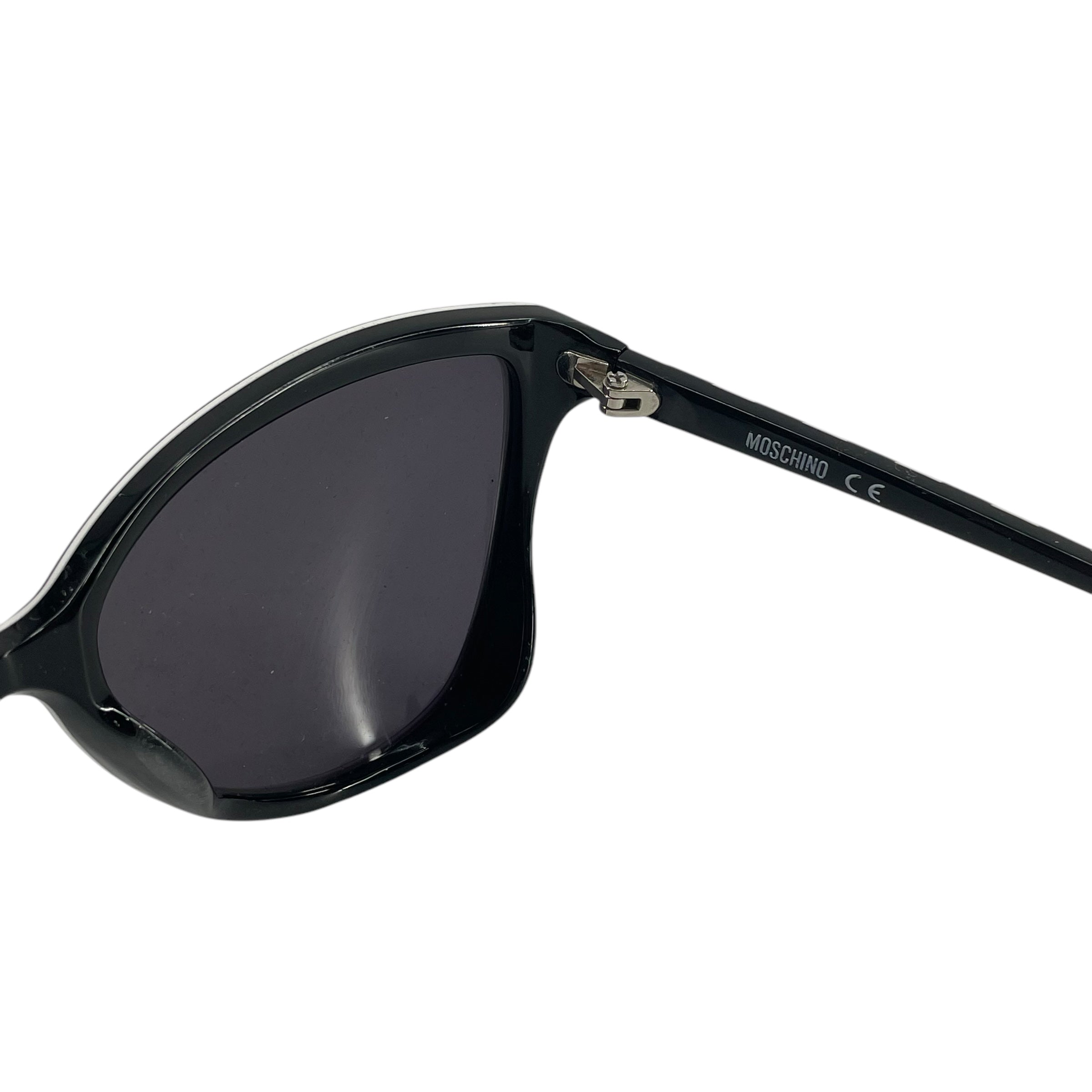 MOSCHINO/Sunglasses/Stripe/Plastic/BLK/SQUARE view 4
