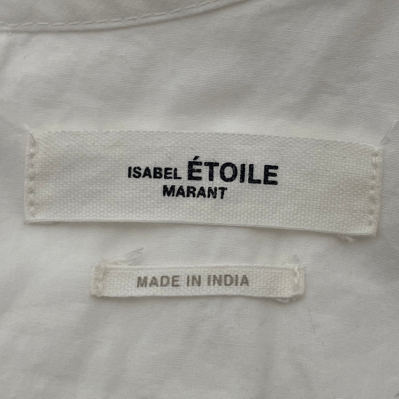 ISABEL MARANT ETOILE/SS Dress/36/Cotton/WHT/WITA DRESS PUFF SLEEVE
