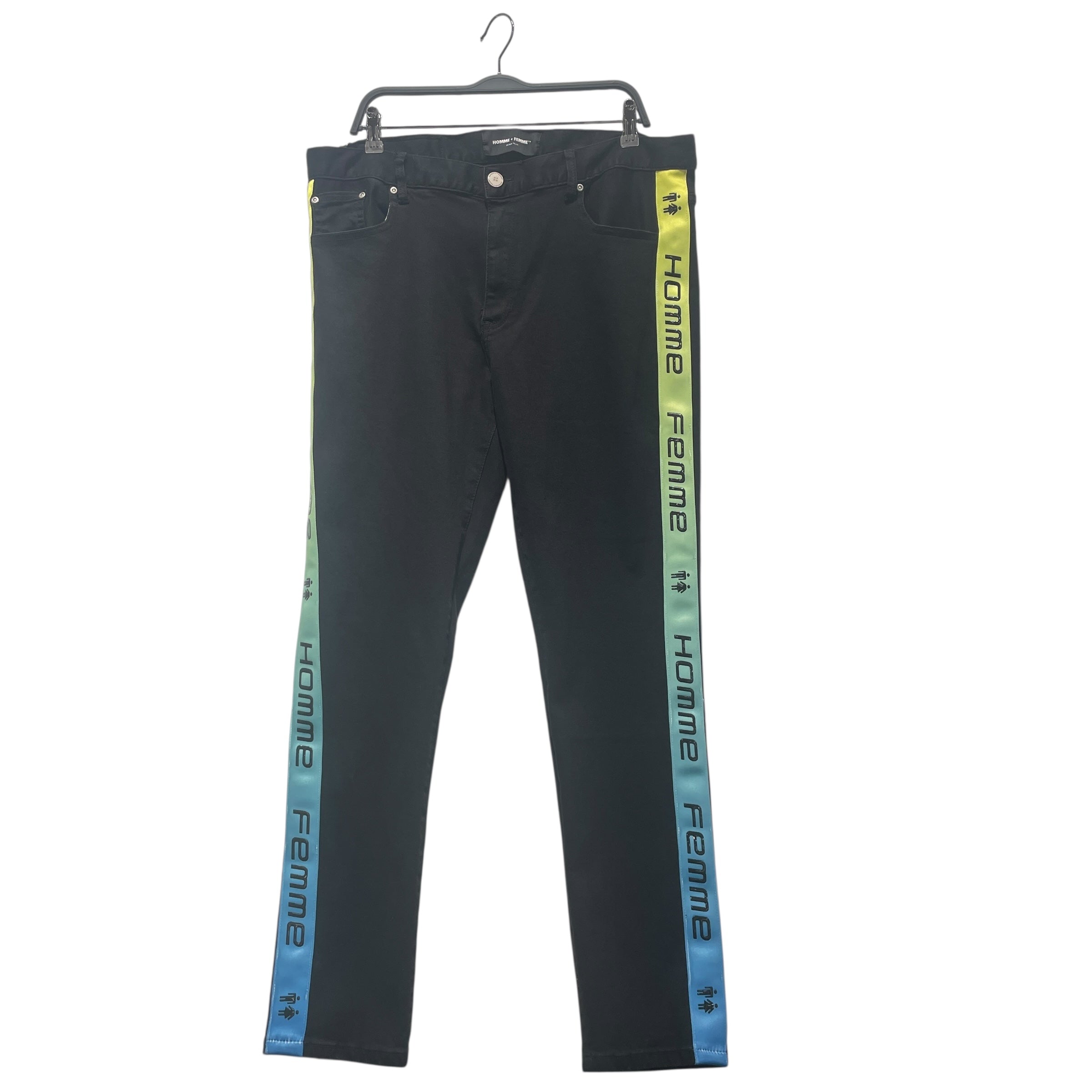 HOMME + FEMME/Skinny Pants/38/Cotton/BLK/ view 1