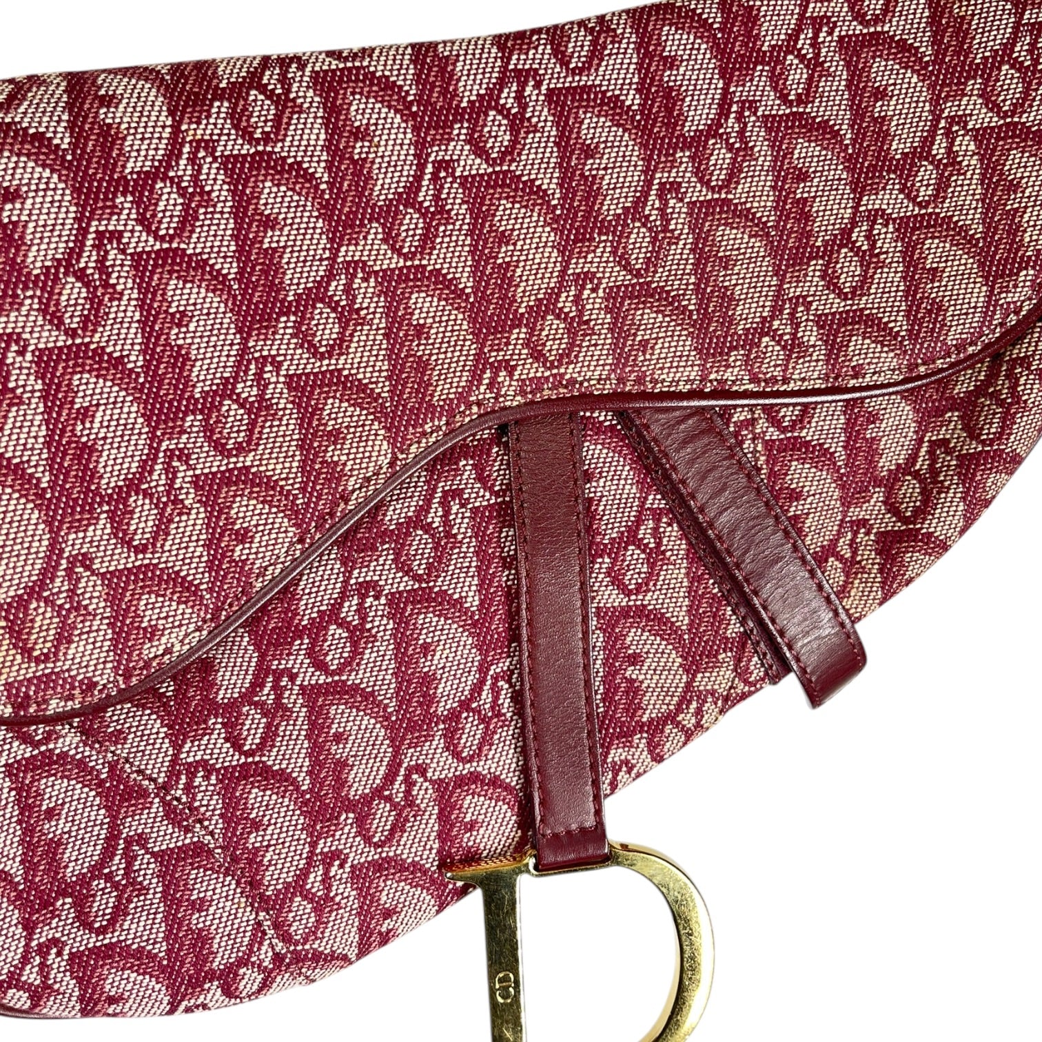 Christian Dior/Hand Bag/Monogram/Cotton/BRD/Saddle Bag view 3