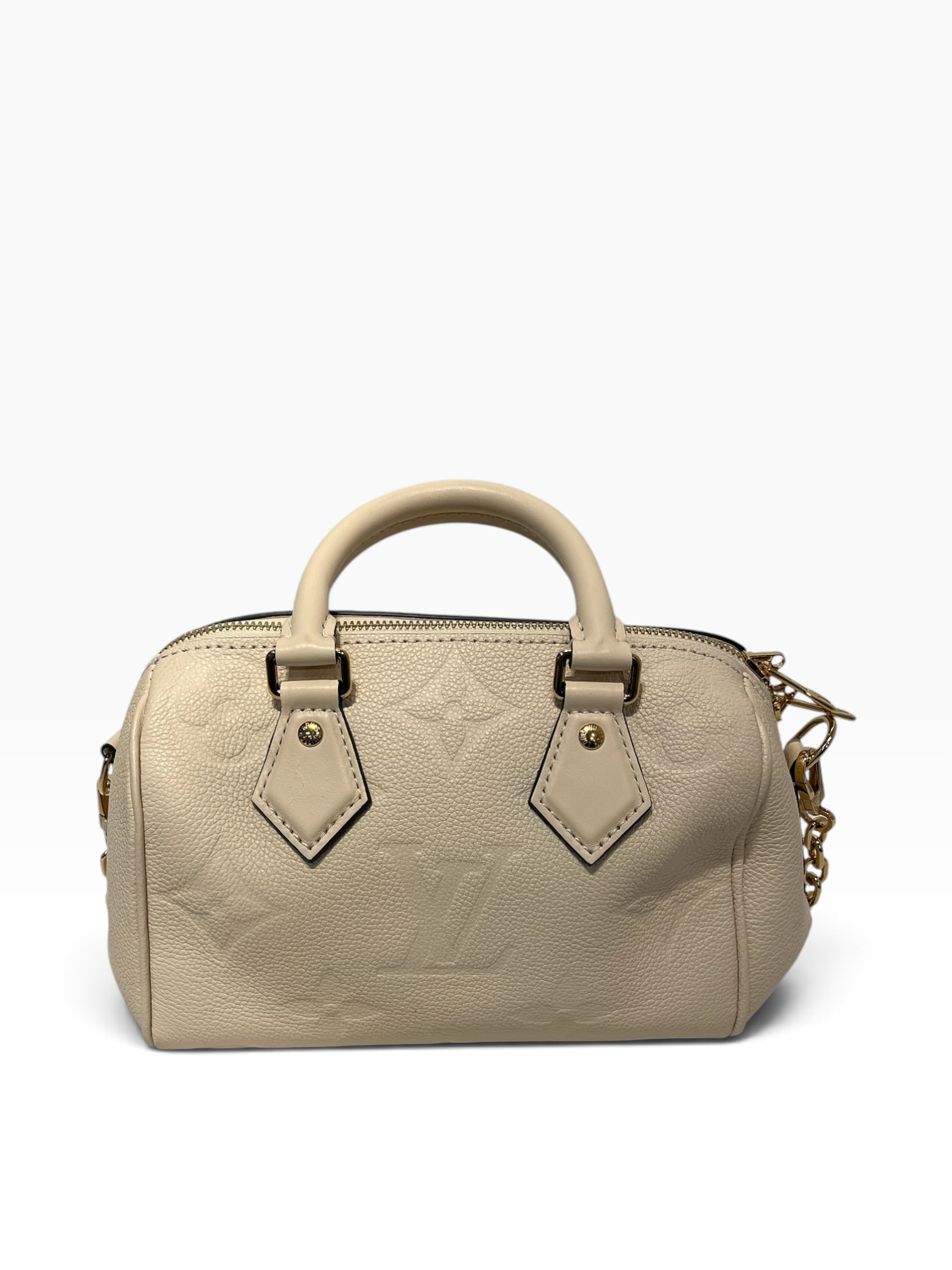 LOUIS VUITTON/Cross Body Bag/Leather/WHT/Monogram Empreinte top handle view 5