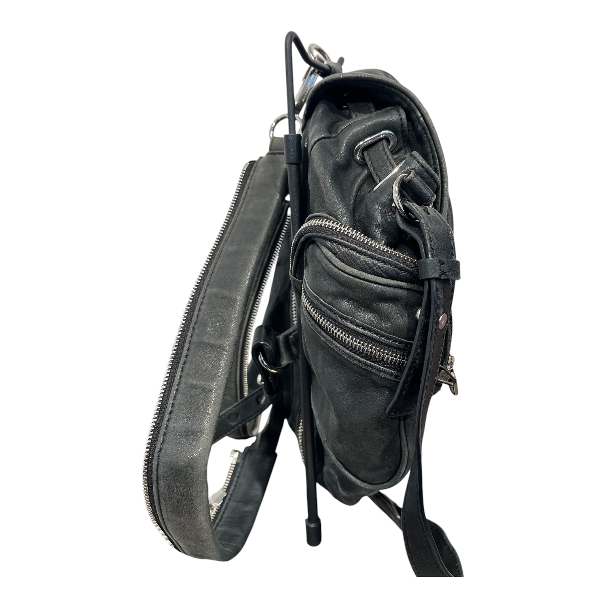 Alexander Wang/Backpack/Leather/BLK/MODULAR ZIP BAG view 3