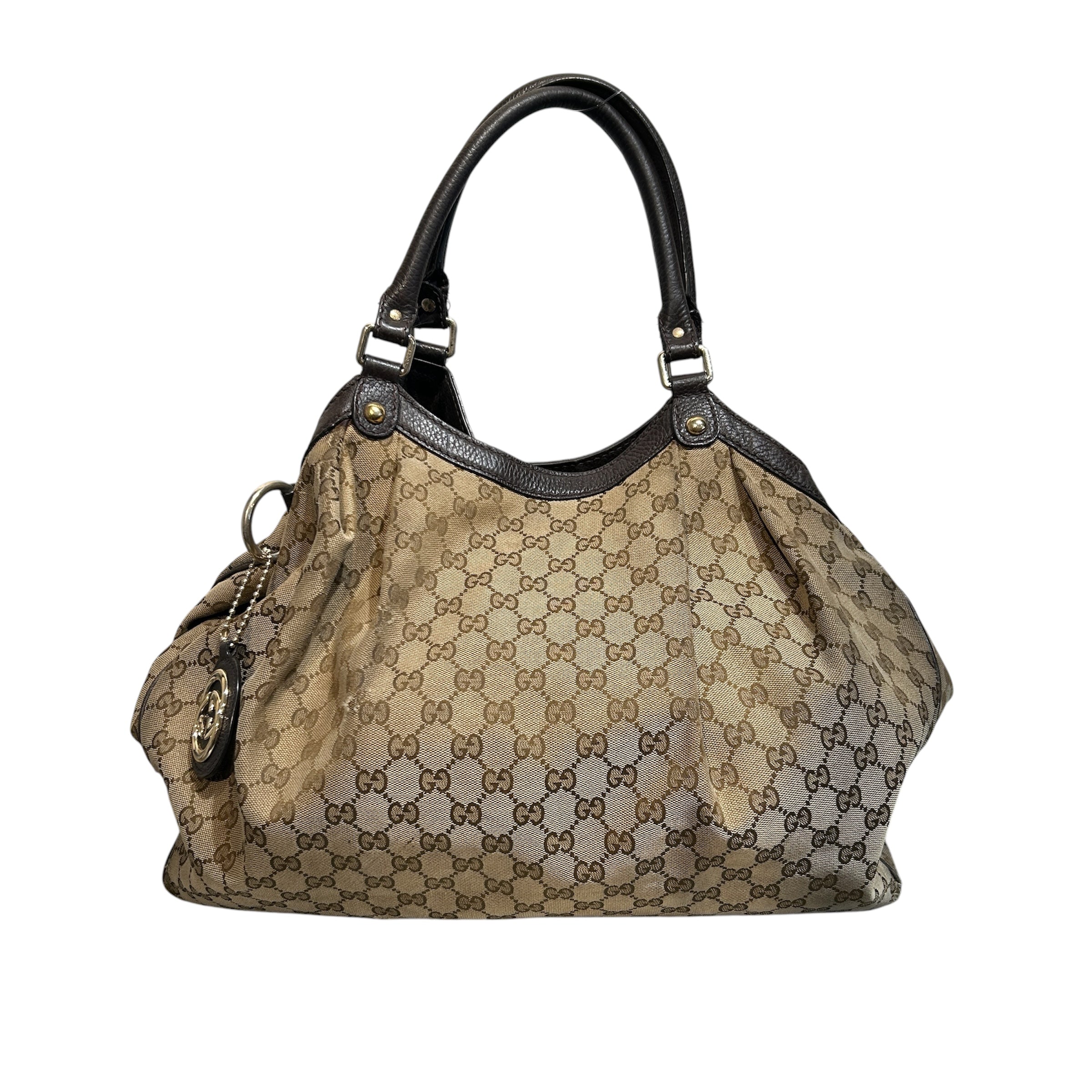 GUCCI/Tote Bag/Monogram/BRW/Sukey view 1