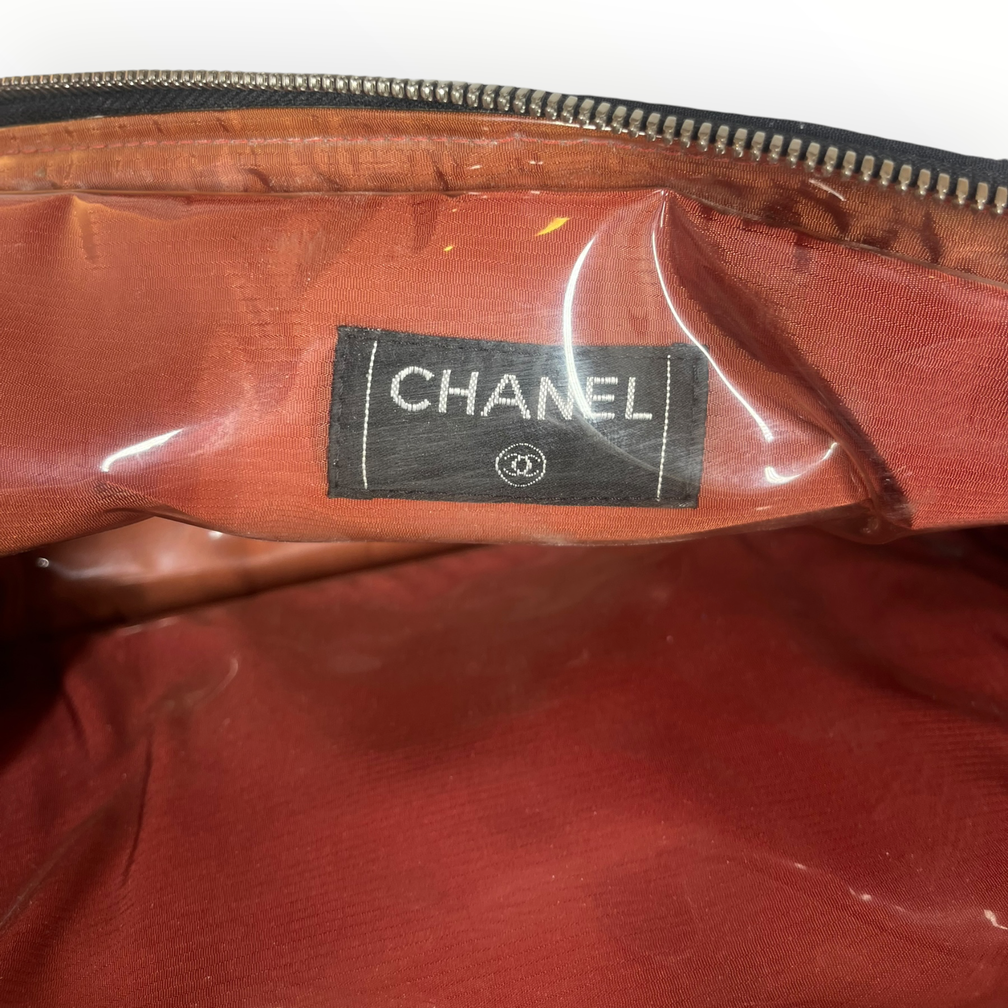 CHANEL/Bag/Nylon/BLK/Old Travel Line Mini Duffle view 6