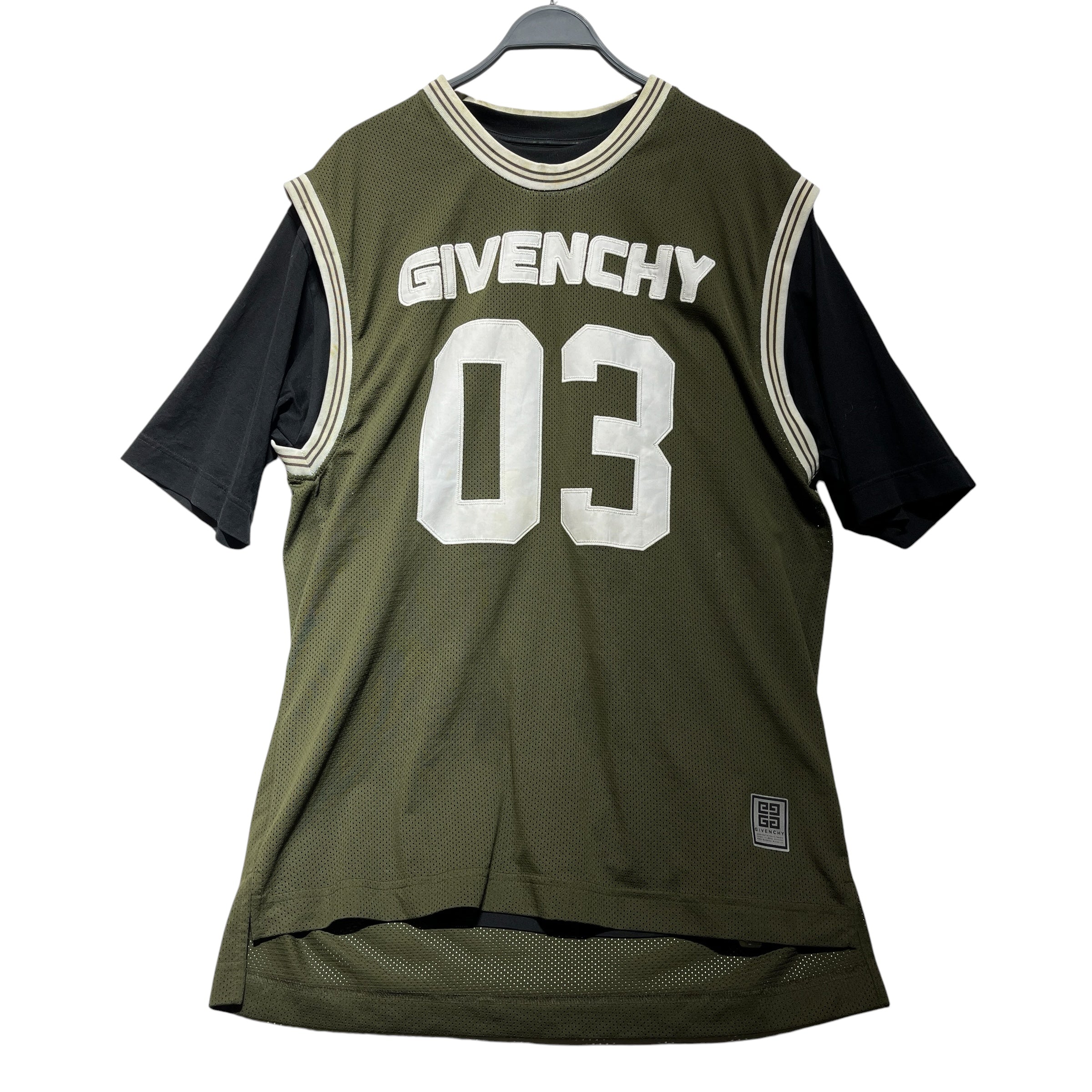 GIVENCHY/T-Shirt/M/Cotton/GRN/Graphic/heart thorn/Jersey view 1
