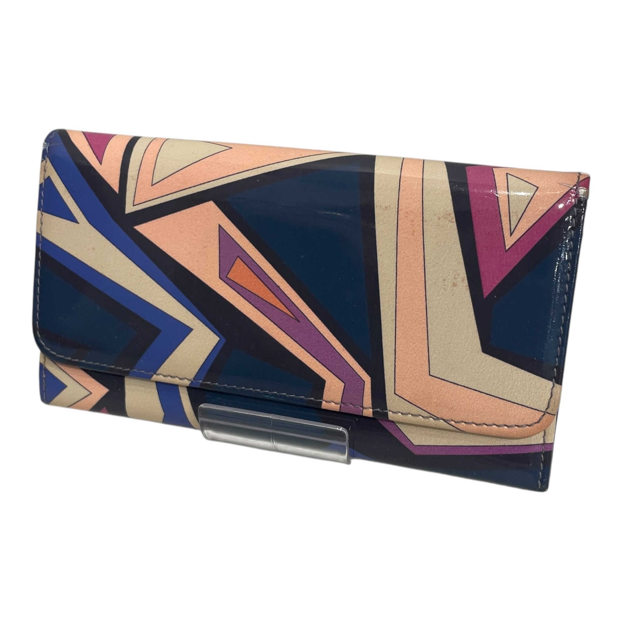 EMILIO PUCCI/Long Wallet/FREE/All Over Print/MLT/ABSTRACT PATENT LEATHER WALLET view 1