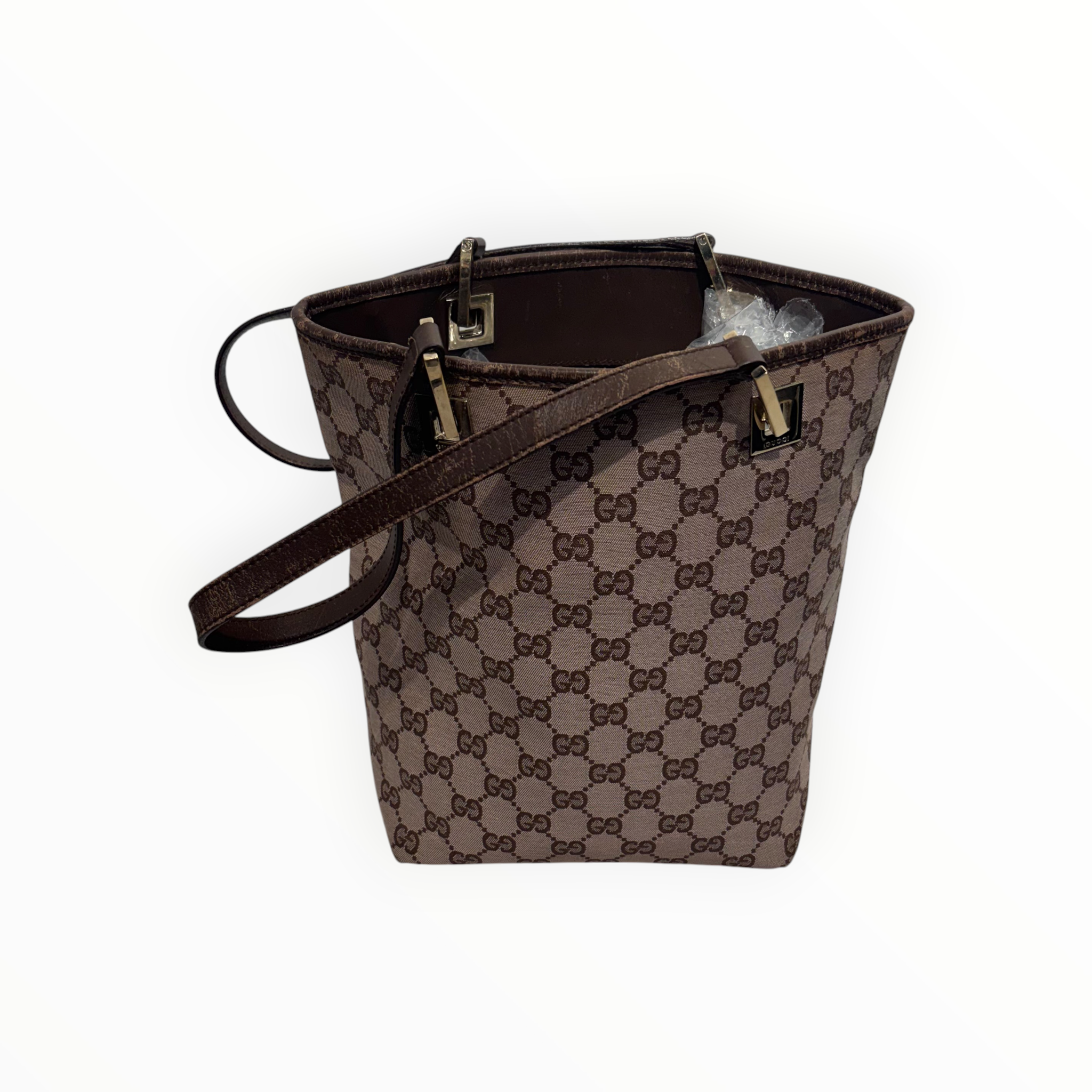 GUCCI/Tote Bag/Monogram/Cotton/BEG/GG Canvas Tote Bag view 2