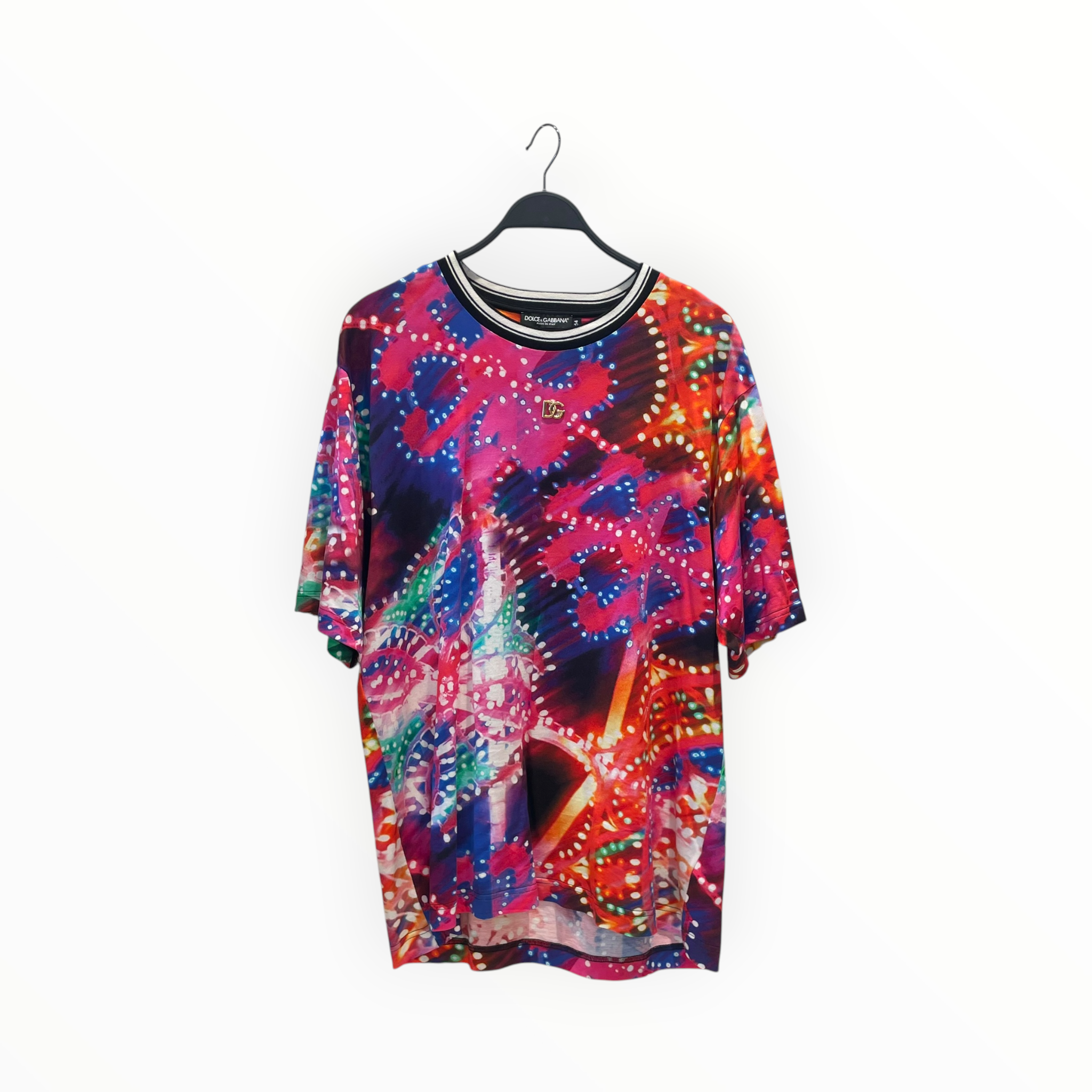 DOLCE&GABBANA/T-Shirt/54/Cotton/MLT/All Over Print/st luminarie jersey view 1
