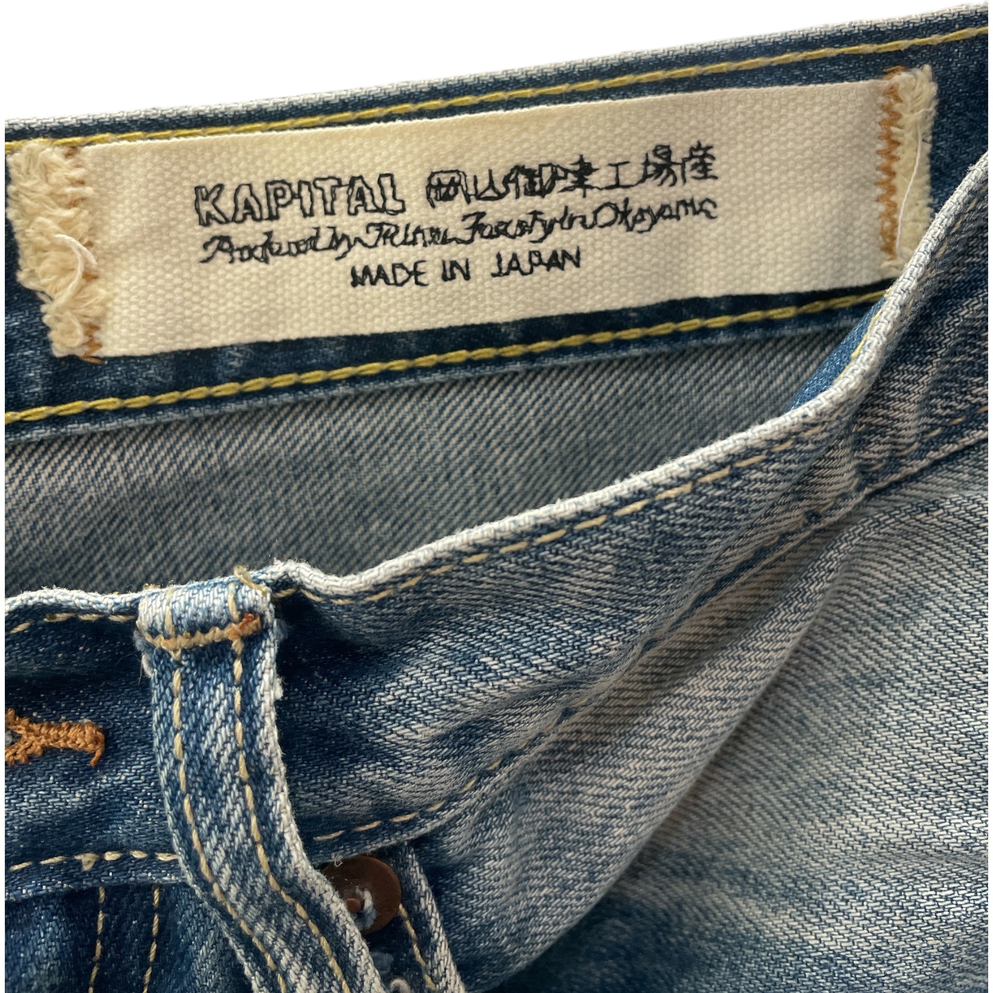 KAPITAL/Straight Pants/32/Denim/IDG/Monkey CISCO deniim view 3