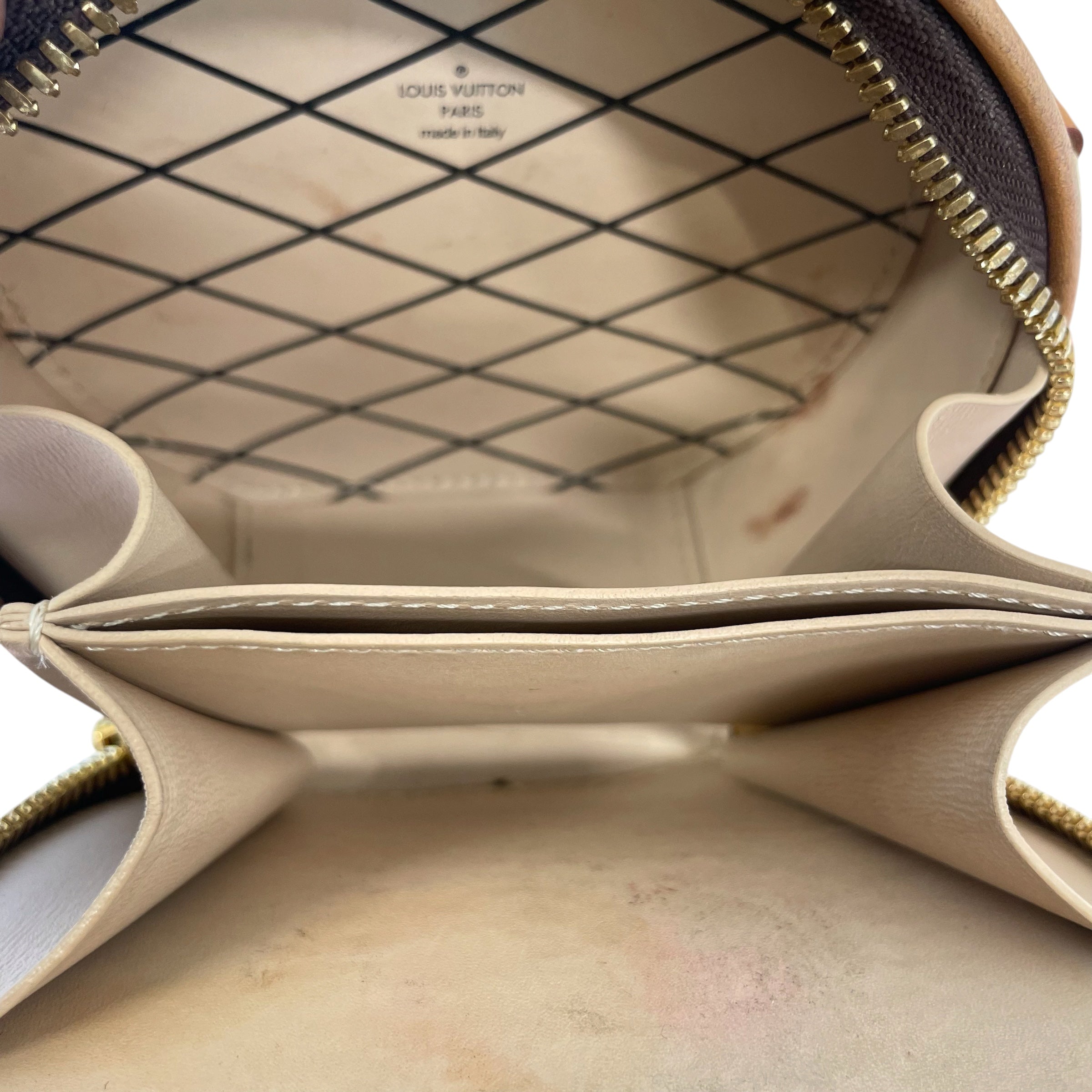 LOUIS VUITTON/Cross Body Bag/Monogram/Leather/BRW/PETITE BOITE CHAPEAU view 5