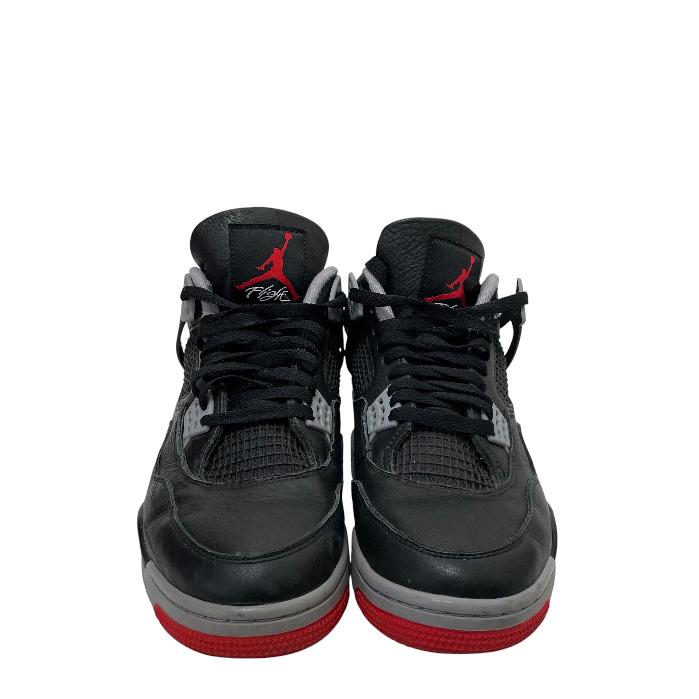 NIKE/Low-Sneakers/US 10/Leather/BLK/JORDAN 4 RETRO BRED REIMAGINED view 2