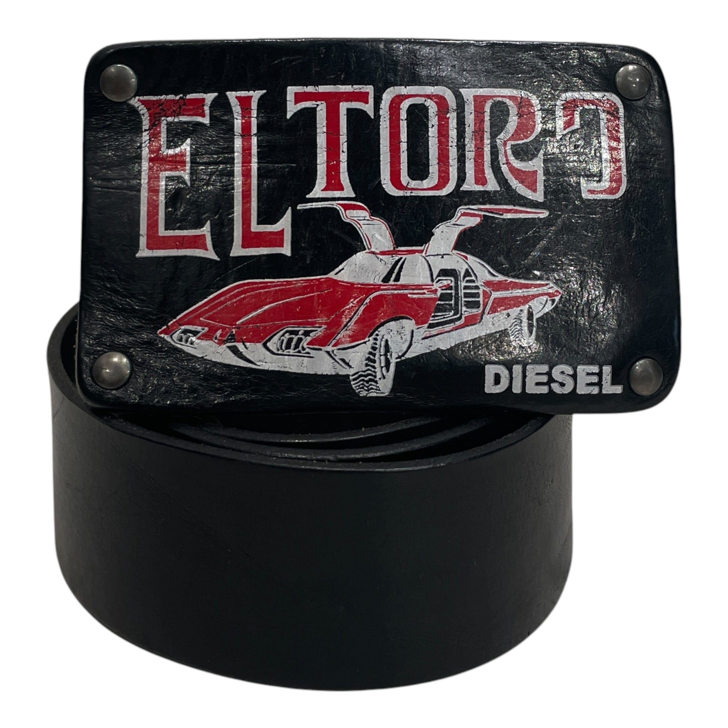 DIESEL/Belt/Leather/BLK/M's/EL TORO LEATHER BUCKLE view 1