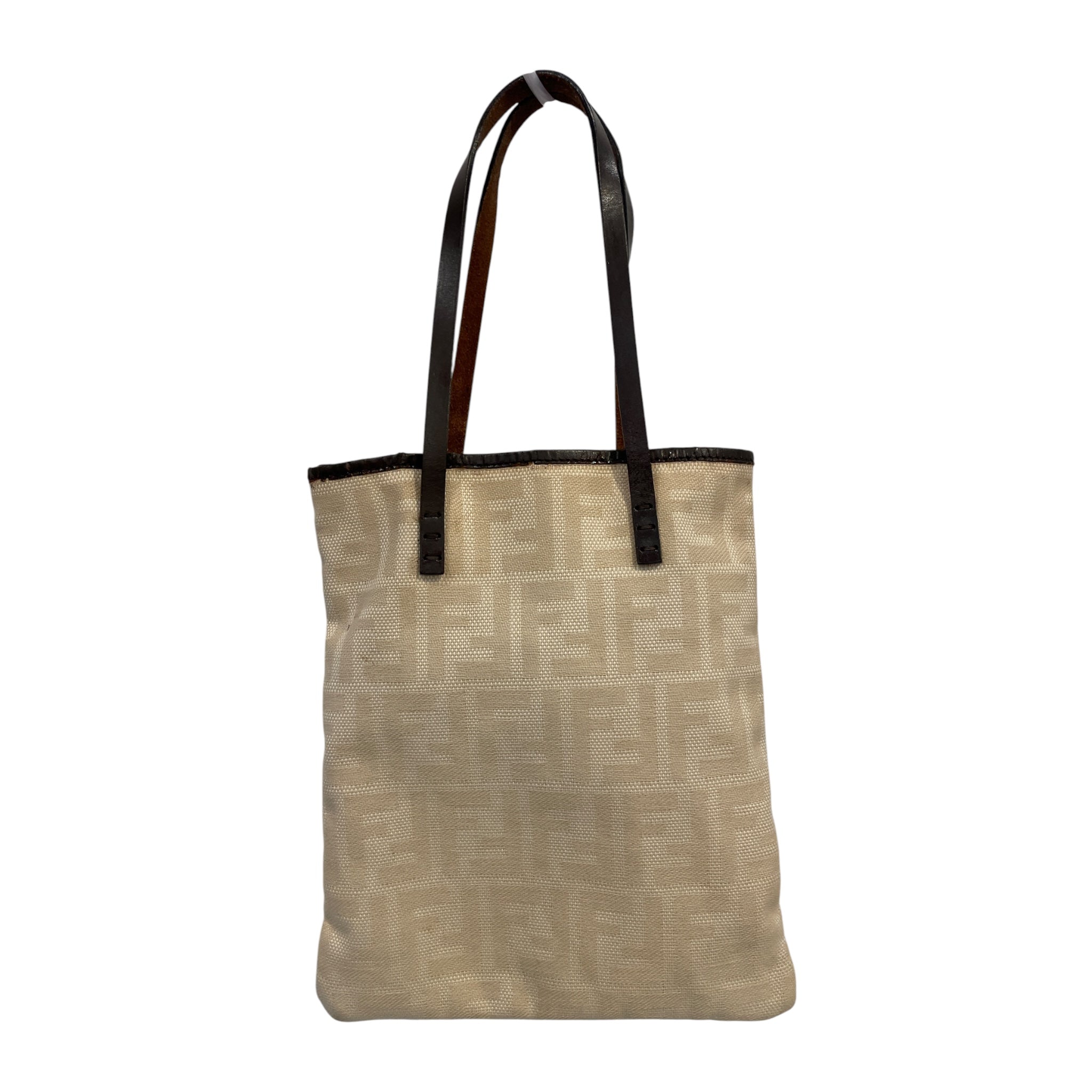 FENDI/Tote Bag/Monogram/Cotton/CRM/VRV8X6J view 2