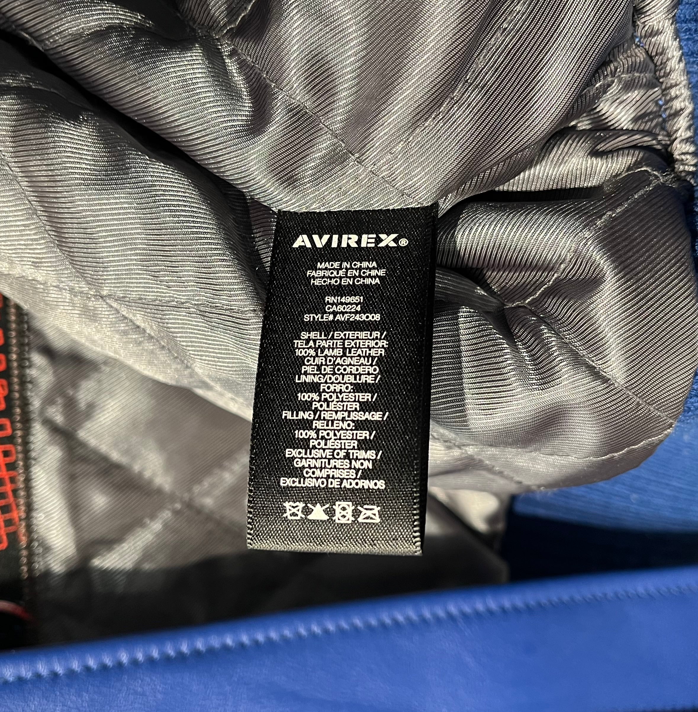 AVIREX/Leather Jkt/XL/Leather/BLU/SPORT BLACK SPIDER 500 JKT view 4