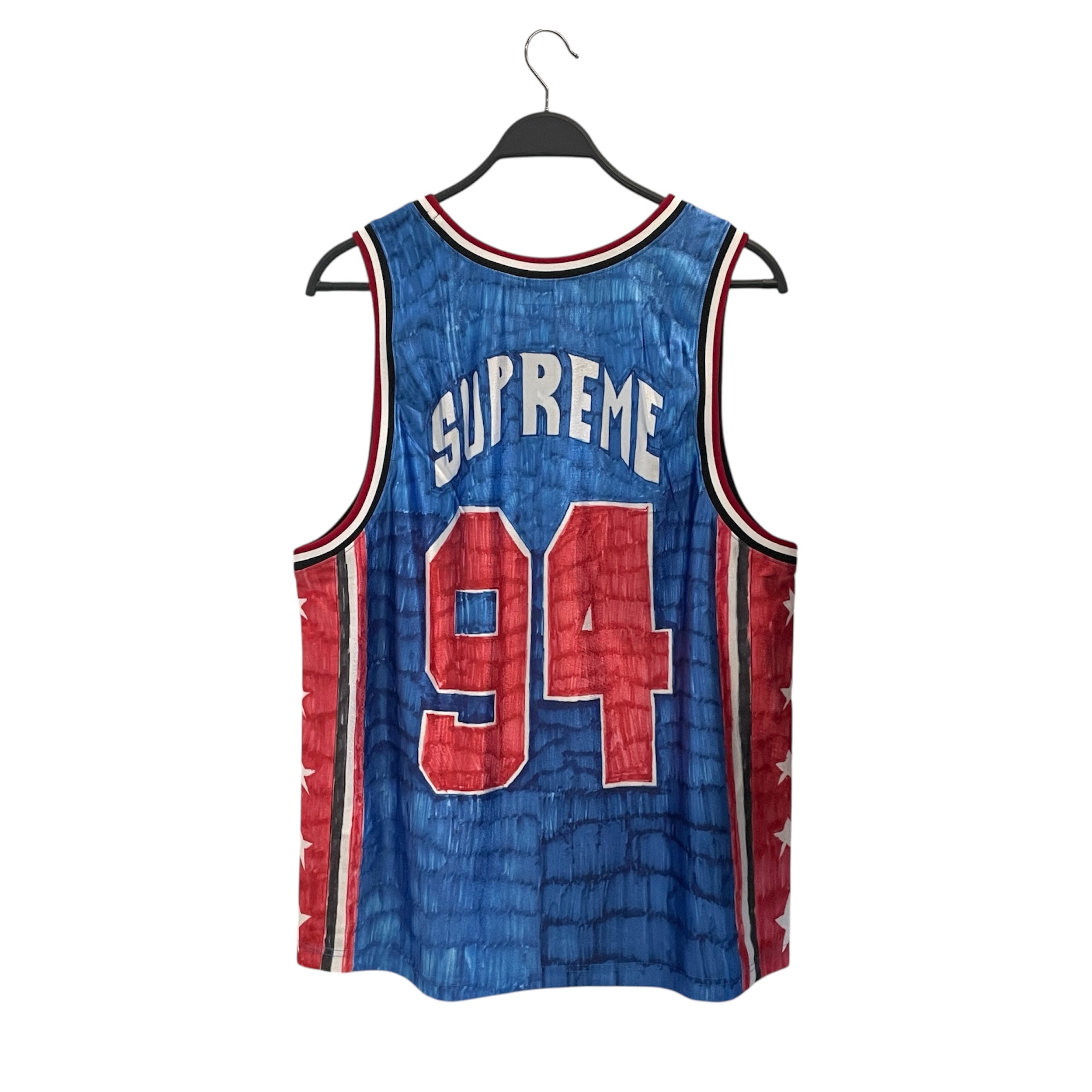 Supreme/Tank Top/M/Polyester/BLU/Graphic/SS25 Marker Basketball Jersey view 2