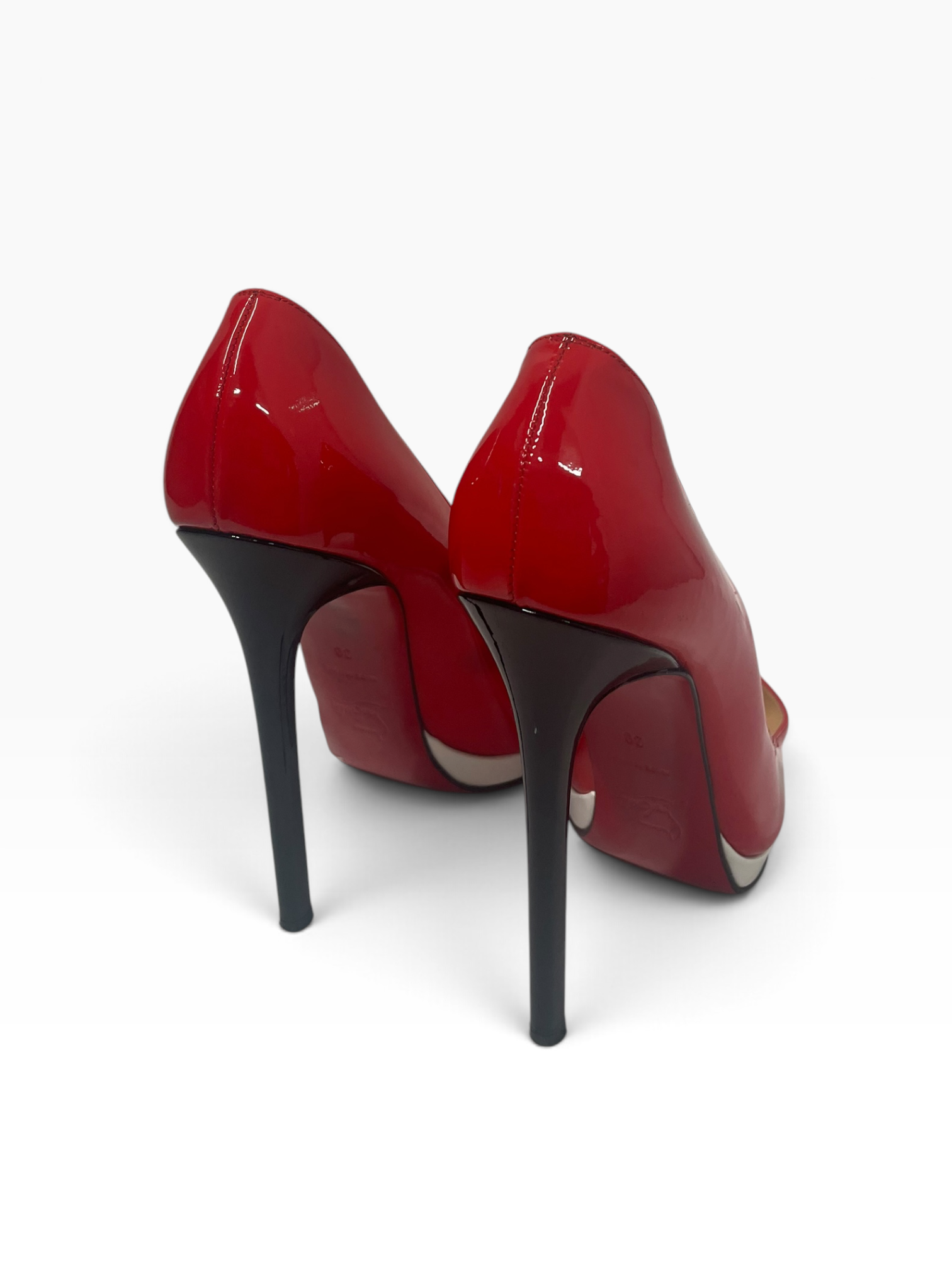 Christian Louboutin/Heels/EU 39/Faux Leather/RED/ view 2