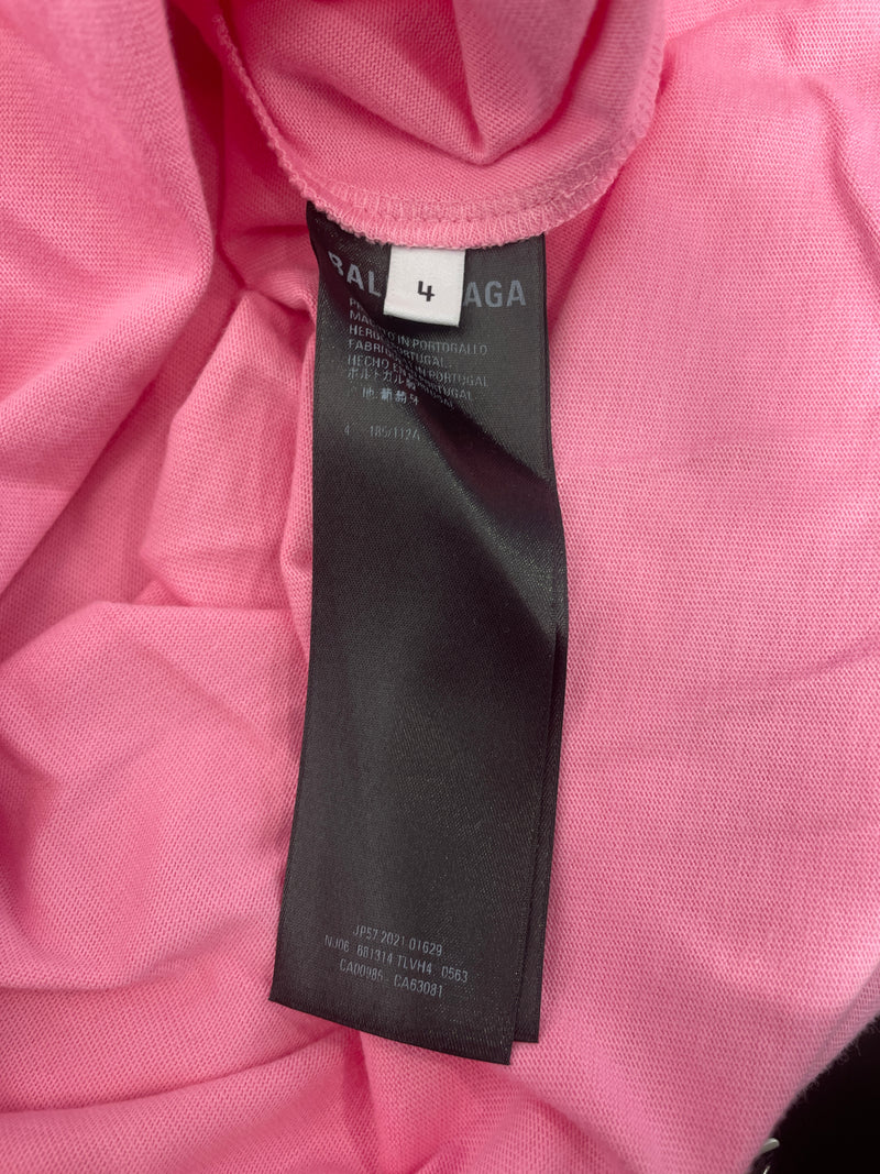 BALENCIAGA/T-Shirt/4/Cotton/PNK/&