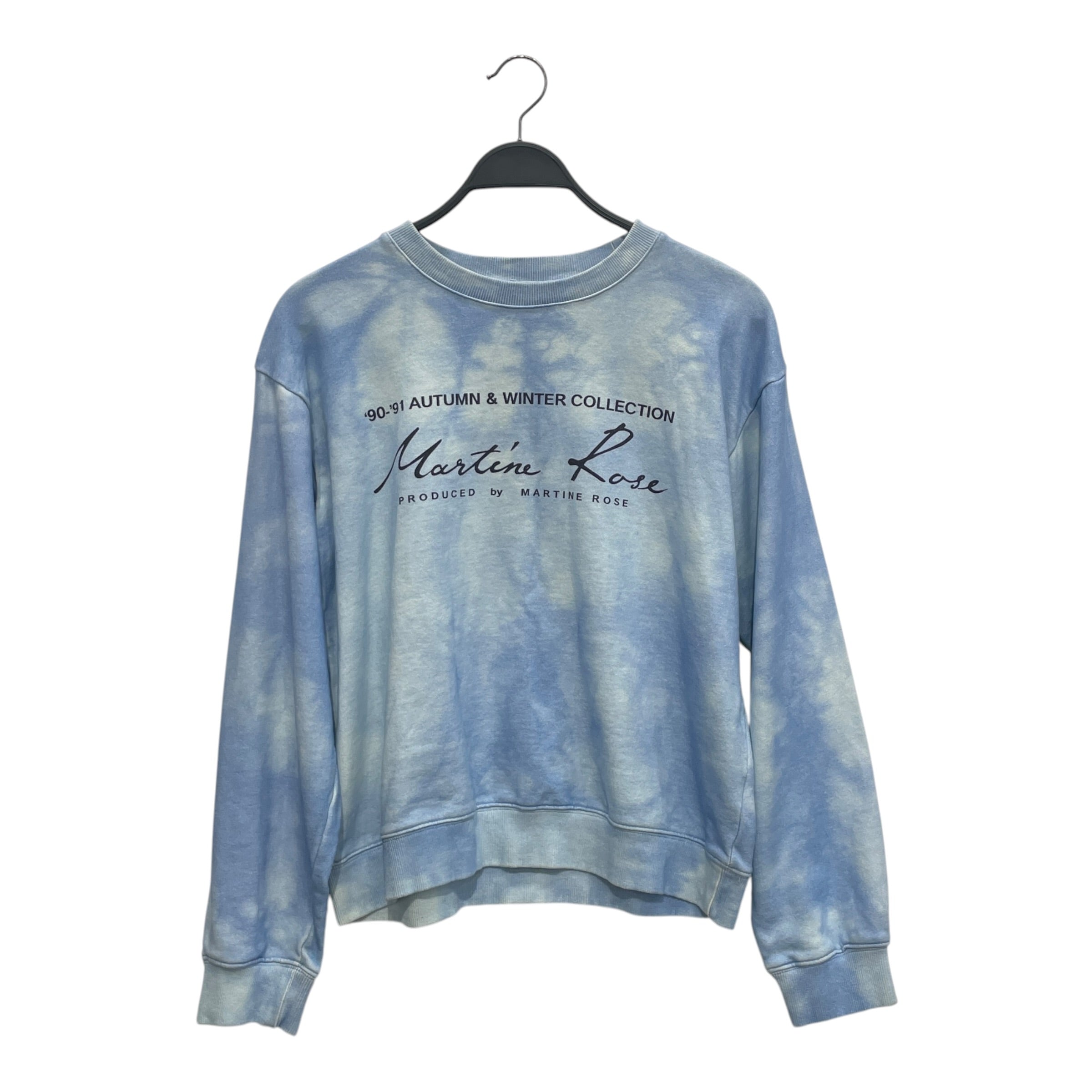 MARTINE ROSE/Sweatshirt/M/All Over Print/Cotton/BLU/UE TYE DYE view 1