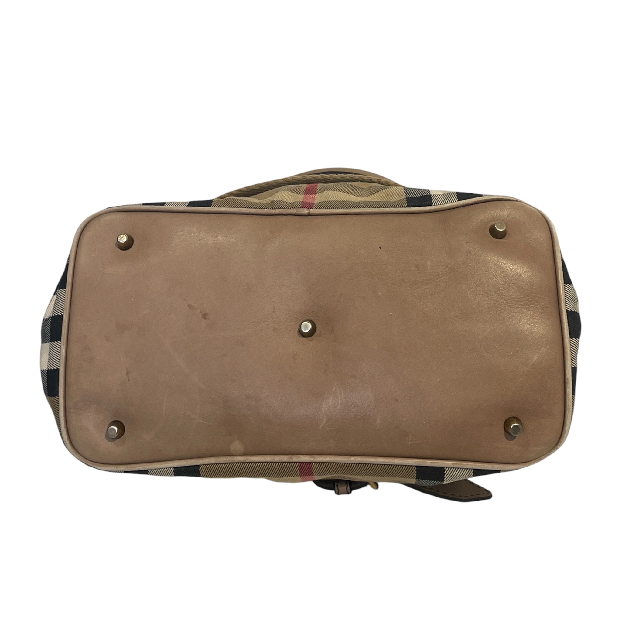 BURBERRY/Bag/Plaid/Cotton/BEG/SHELDON TOTE HOUSE CHECK view 3