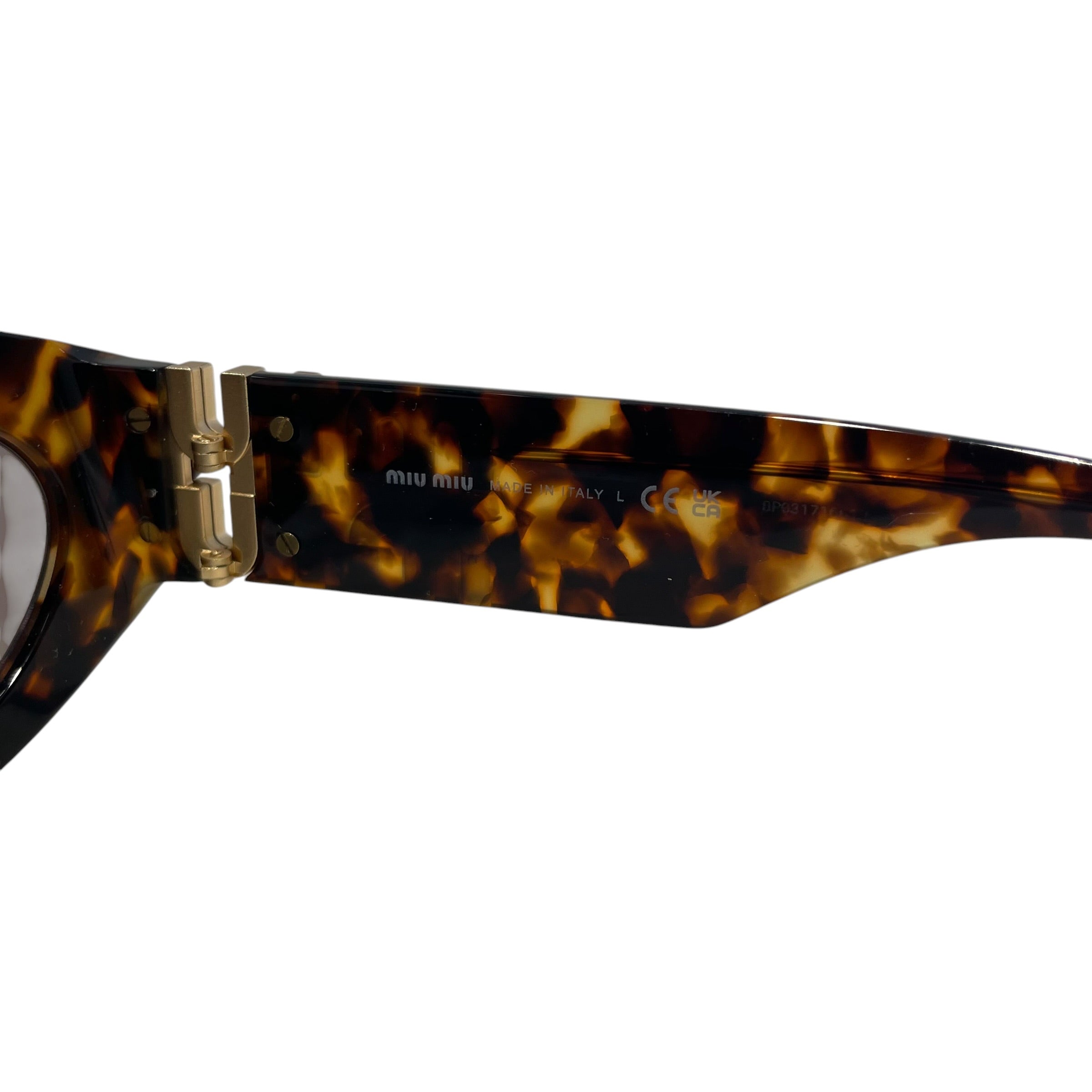 MIU MIU/Sunglasses/Animal Pattern/Tortoiseshell Pattern/BRW/L's/SMU11W/OVAL SHAPE view 5