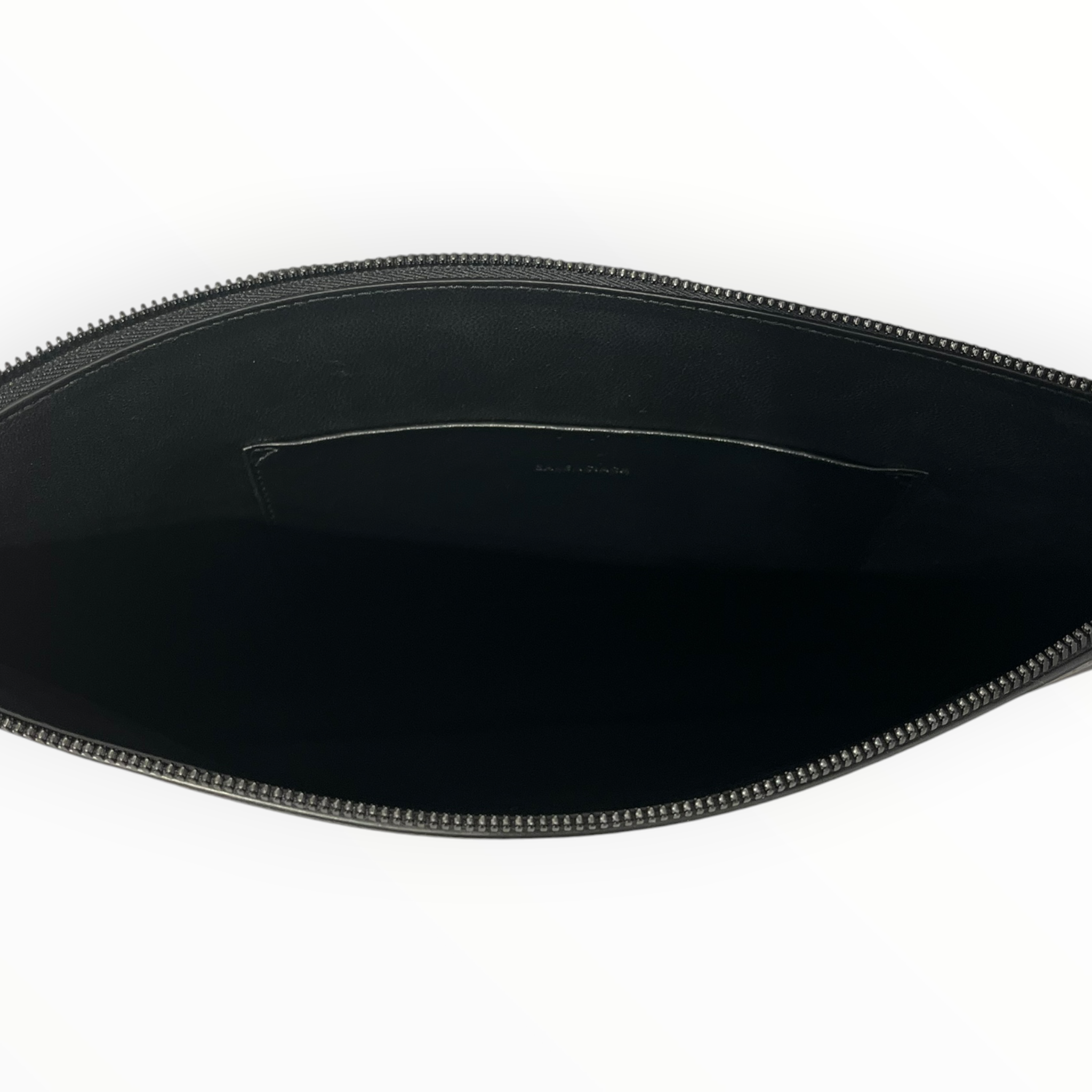 BALENCIAGA/Pouch/Leather/BLK/BLACKOUT ZIPPER POUCH view 3