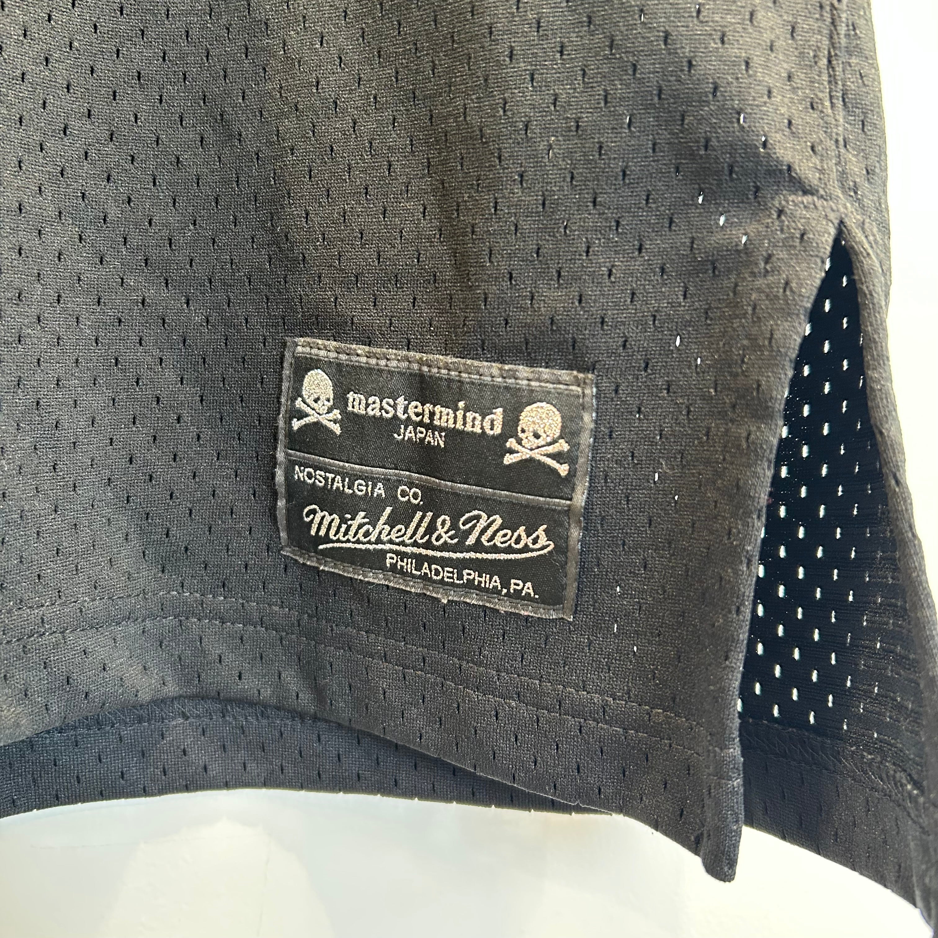 mastermind JAPAN/mitchell&ness/Tank Top/XL/Nylon/BLK/Skull Croos view 3