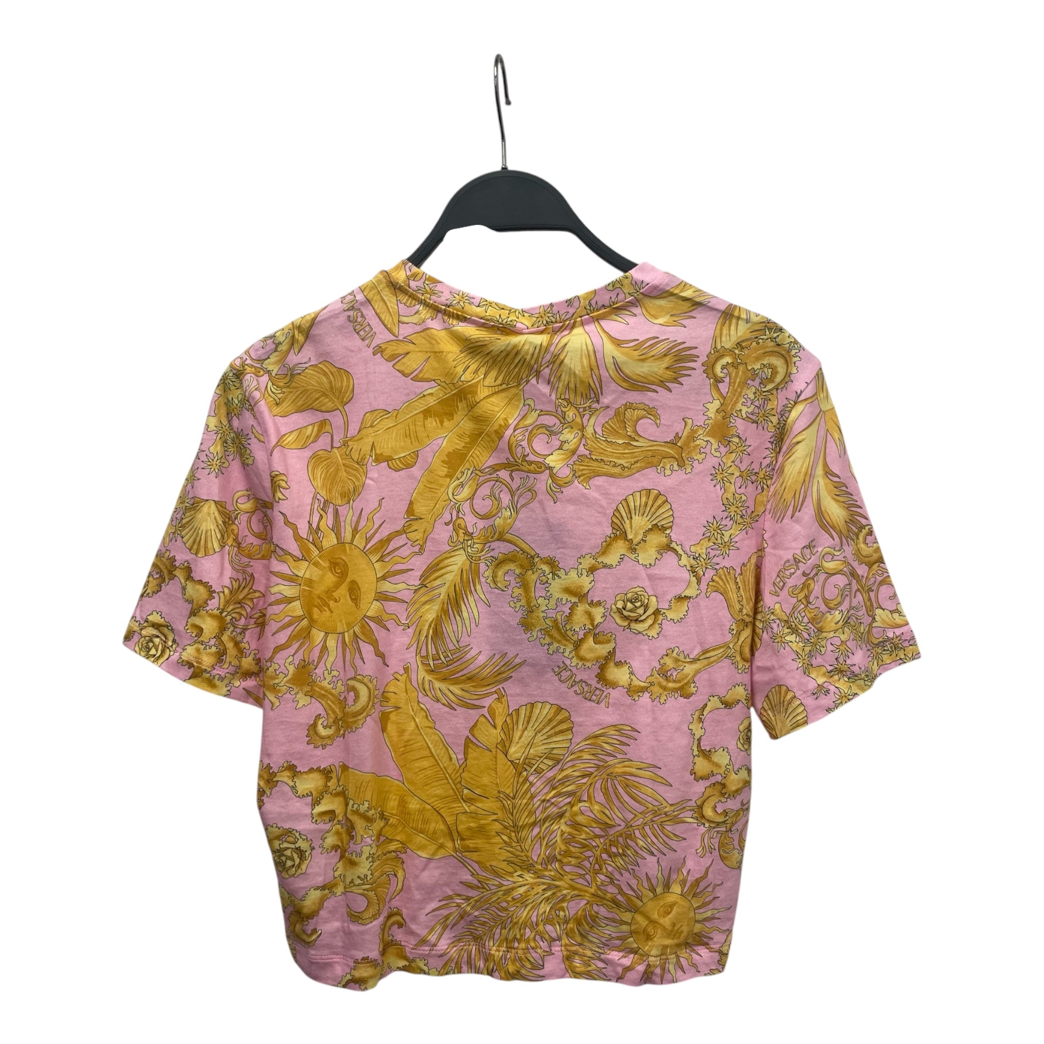 VERSACE/SS Cut & Sew/42/All Over Print/Polyester/PNK/GOLDSAFETYPIN view 2