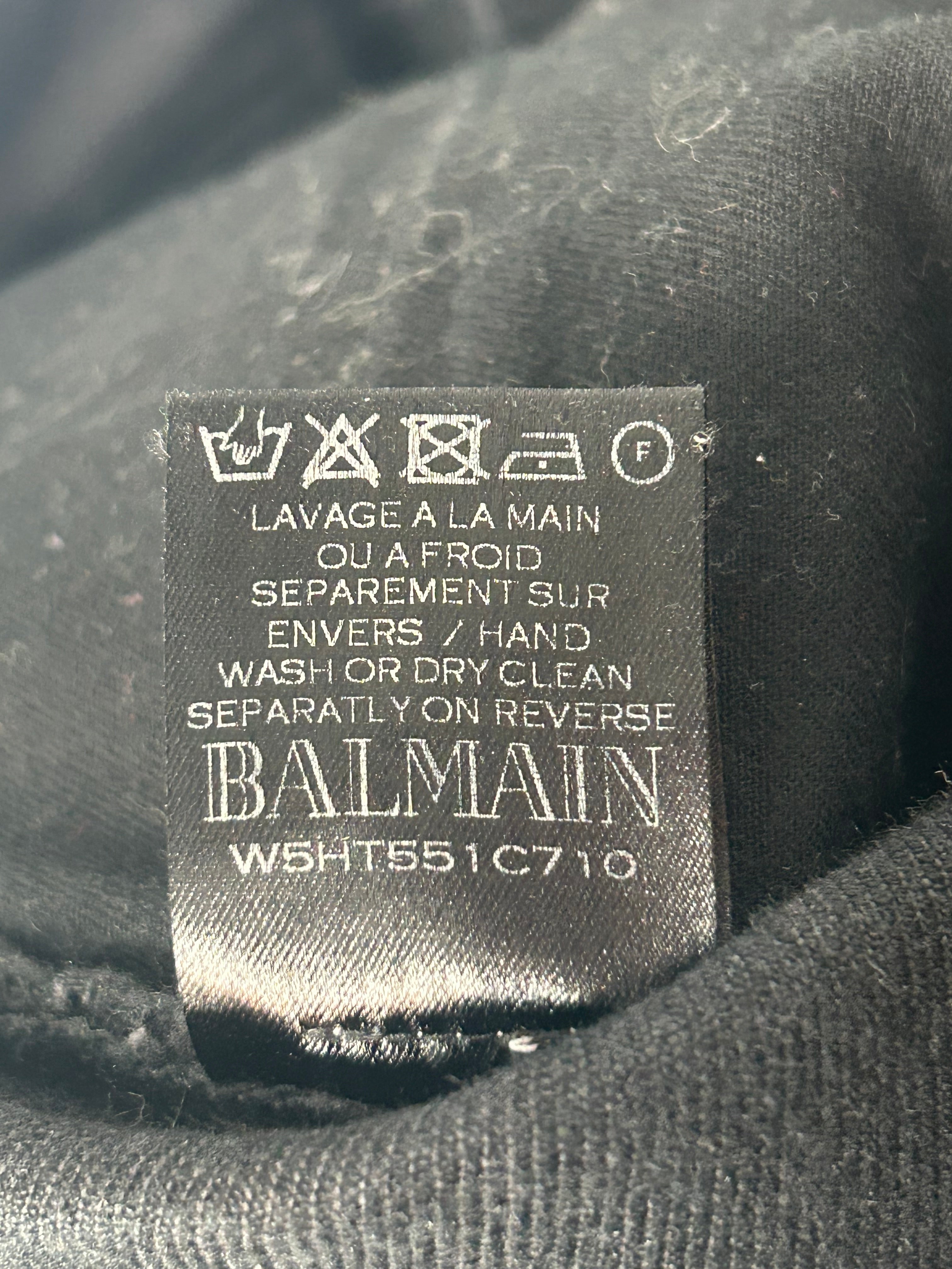 BALMAIN/Cargo Pants/27/Denim/BLK/WAXED BIKERS view 3