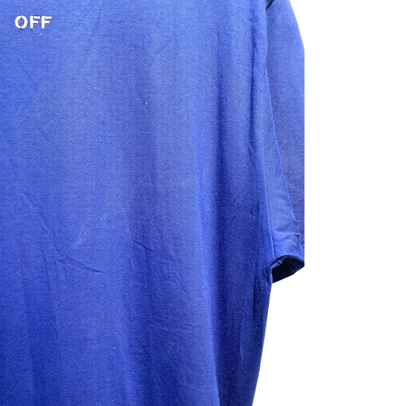 OFF-WHITE/T-Shirt/XXL/Cotton/BLU/