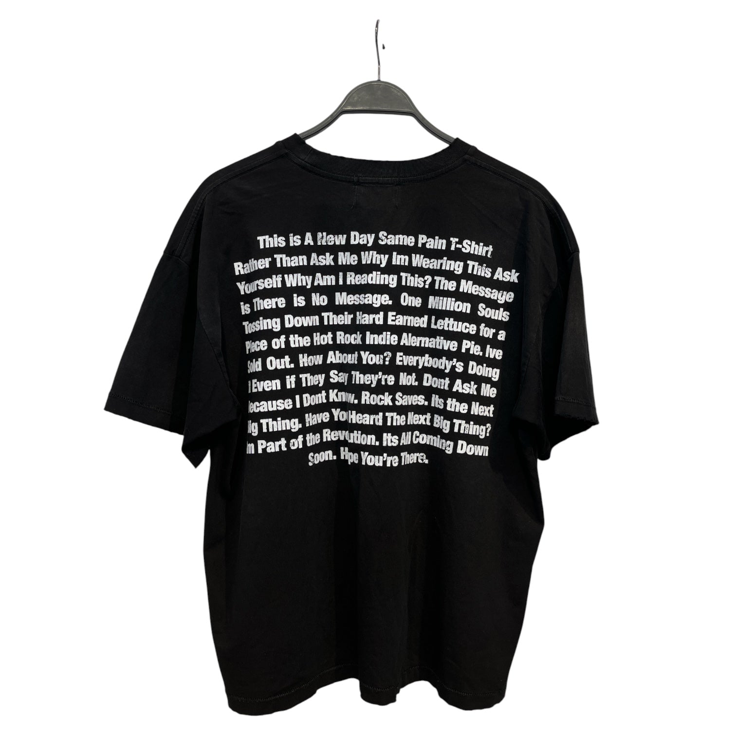 NEW DAY SAME PAIN/T-Shirt/M/Cotton/BLK/DOUBLE GOAT HEAD GRAPHIC view 2