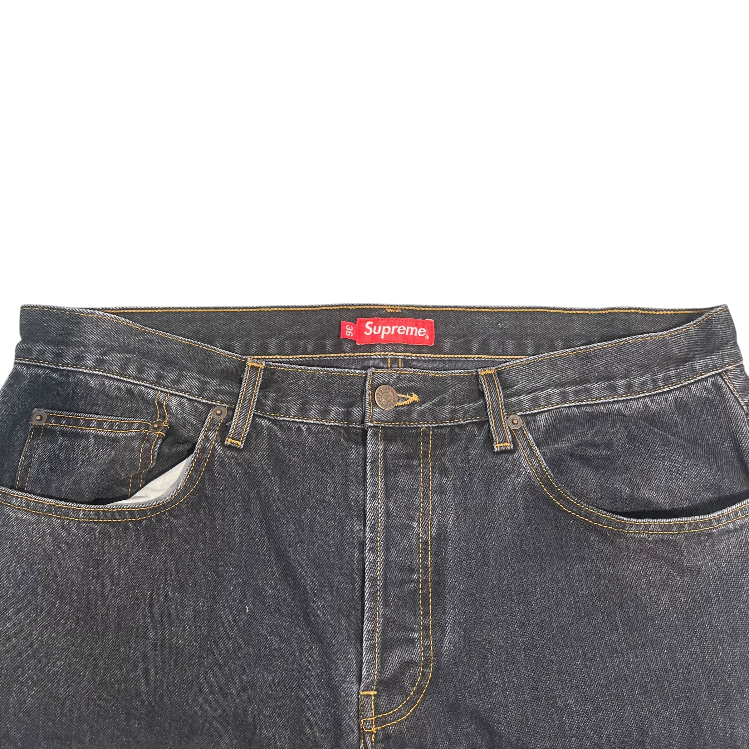 Supreme/Pants/36/Denim/BLK/BROWN STITCHING PANT view 3
