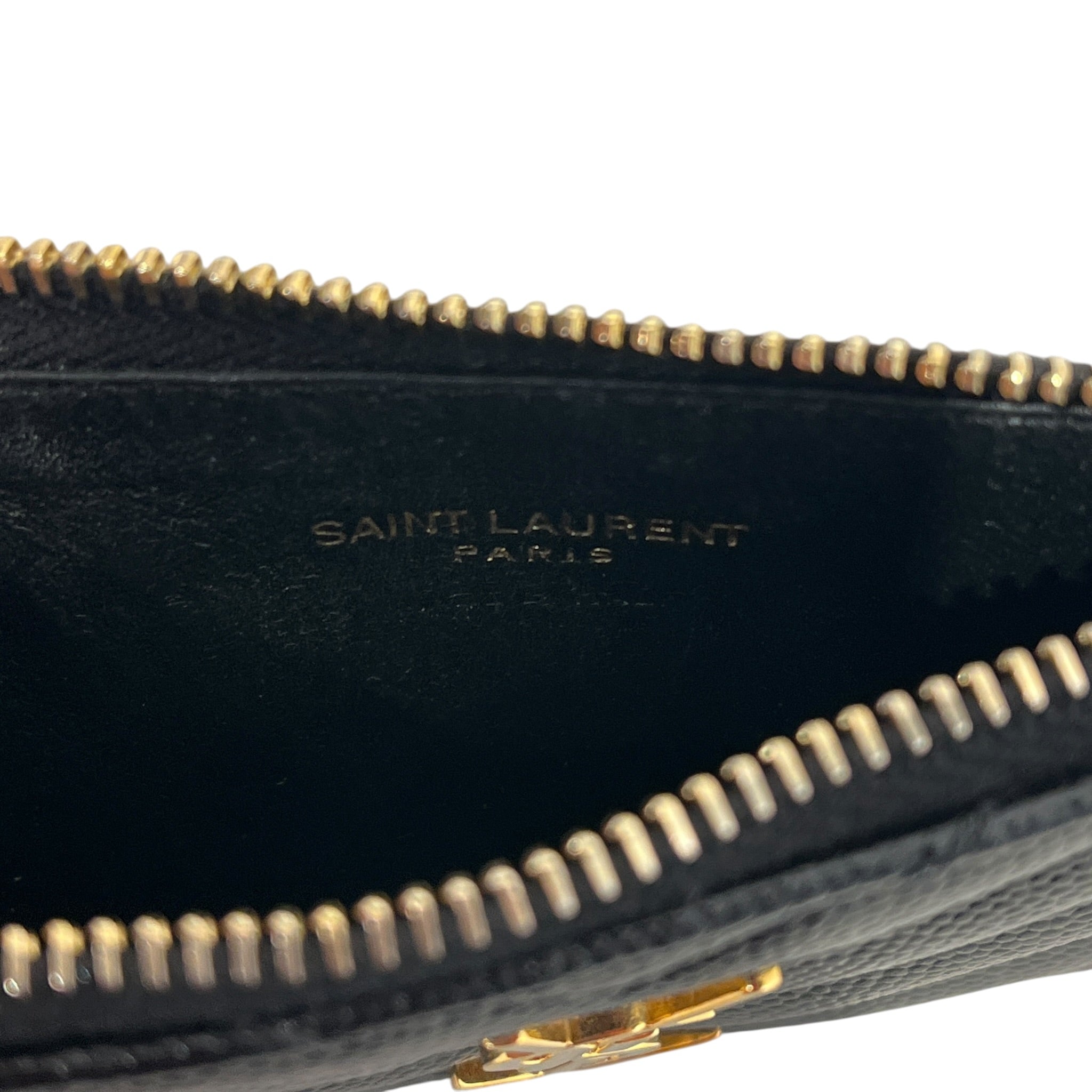 YVES SAINT LAURENT/Card Case/Leather/BLK/L's/CASSANDRE MATELASSE/GOLD view 5
