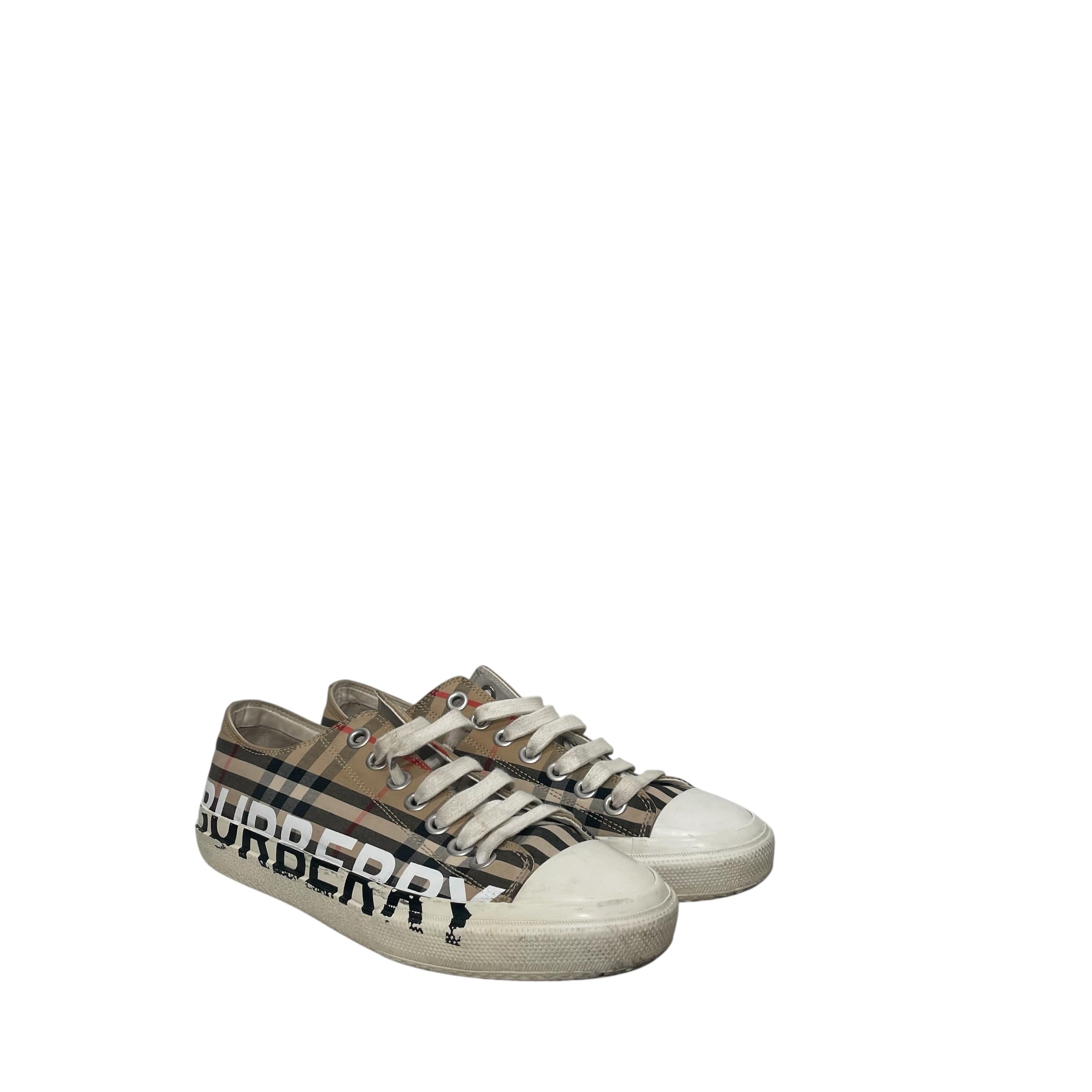 BURBERRY/Low-Sneakers/US 7.5/Plaid/MLT/ view 1