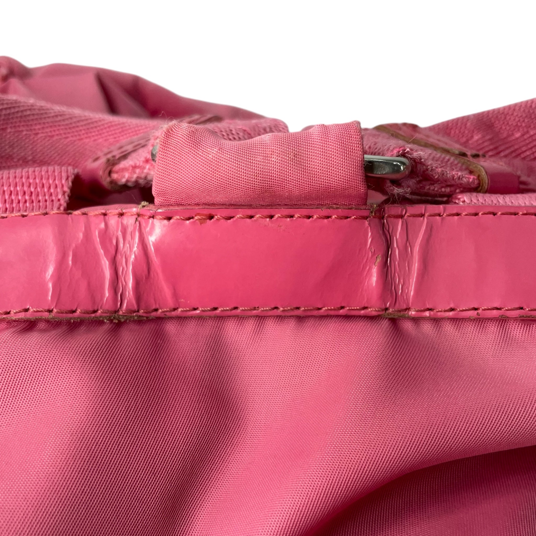 PRADA/Backpack/Polyester/PNK/PRADA VELA DOUBLE POCKET BP view 8