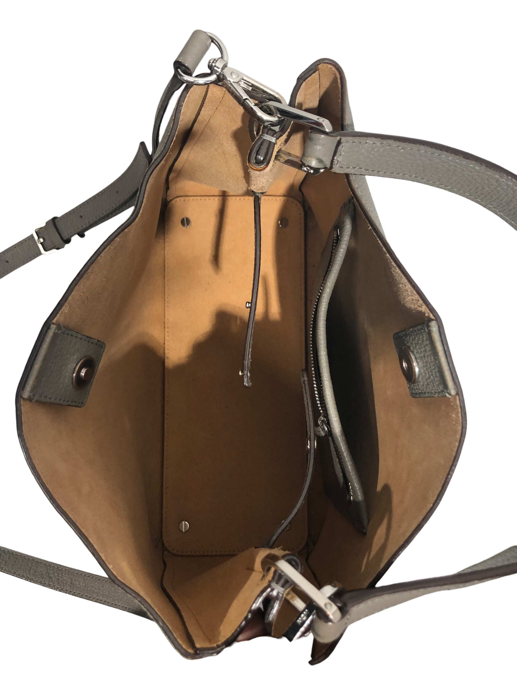 MCM/Cross Body Bag/Leather/GRY/Sarah Tote view 6